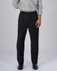 Soft Iron Flexi Pinstriped Relaxed Pants In Black