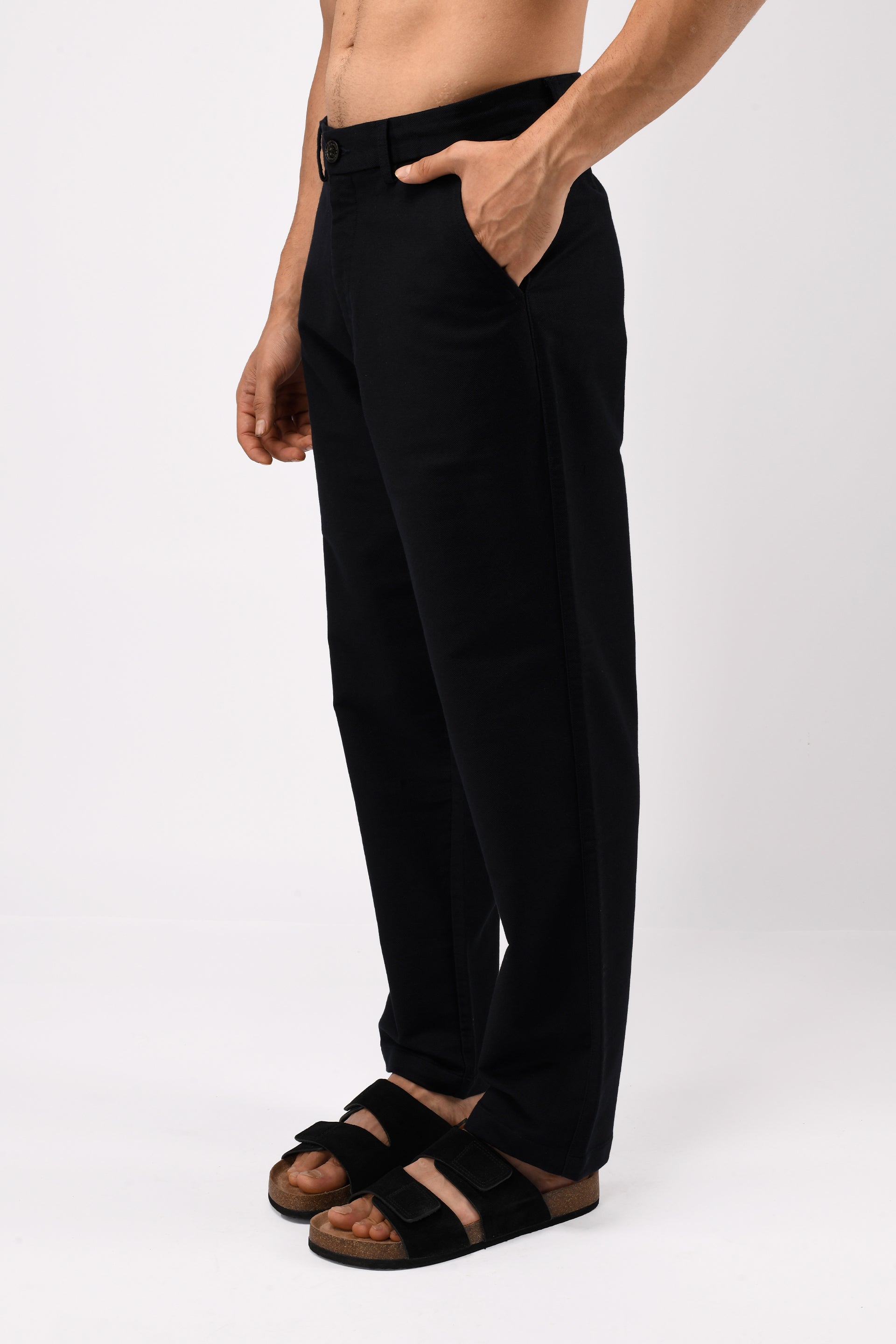 Soft Modal Relaxed Trouser In Blue
