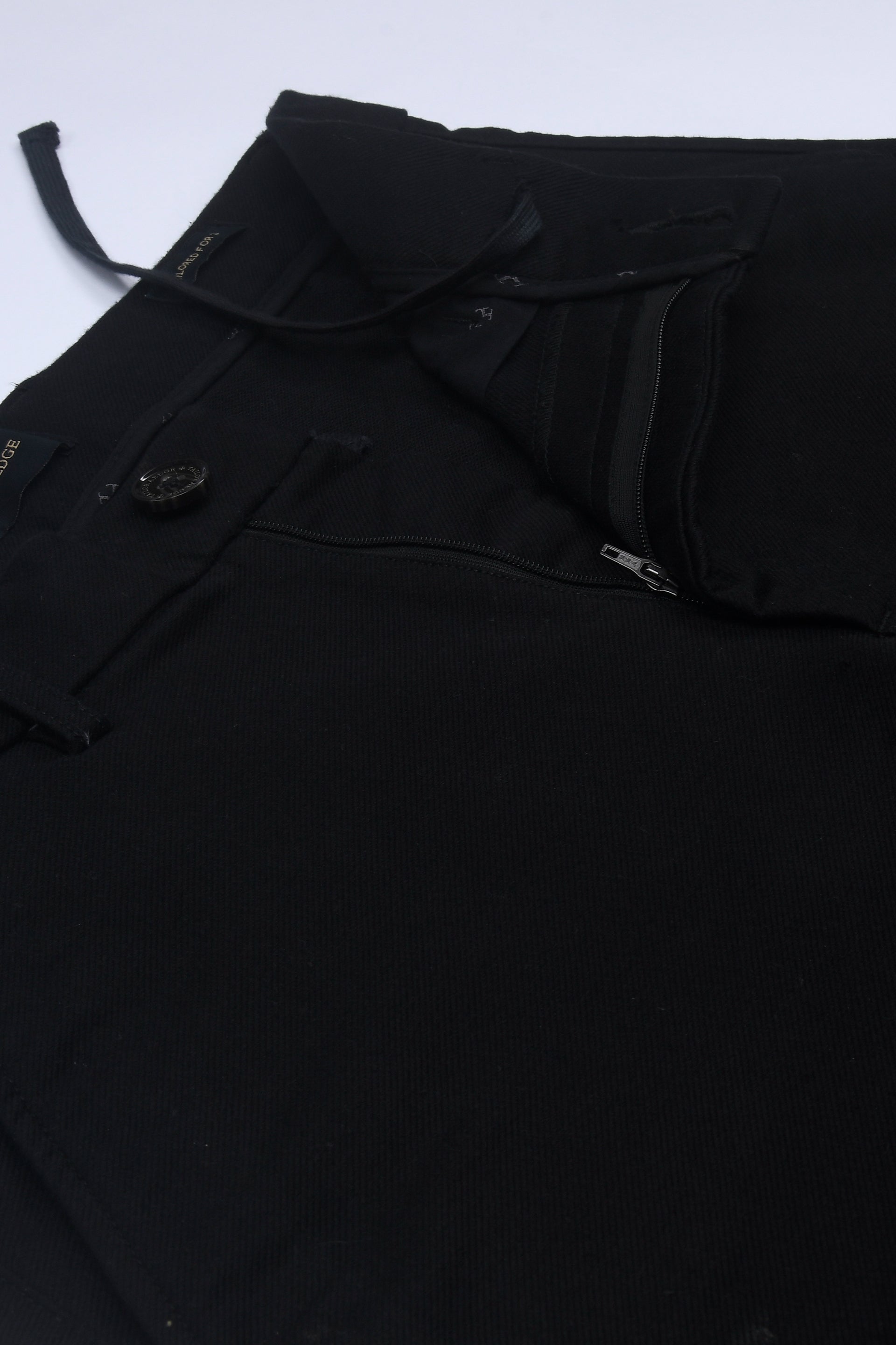 SOFT MODAL RELAXED TROUSERS IN BLACK