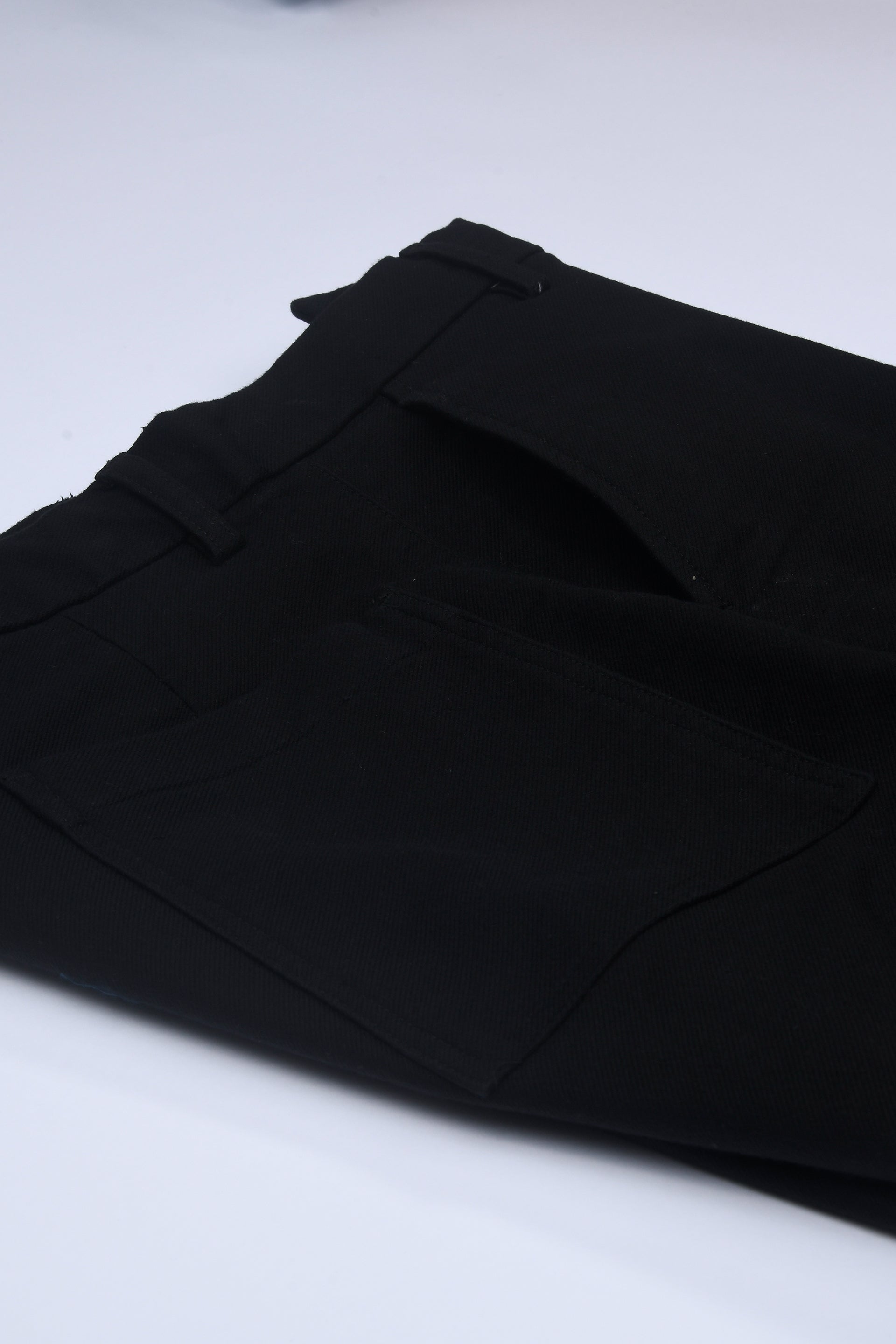 SOFT MODAL RELAXED TROUSERS IN BLACK
