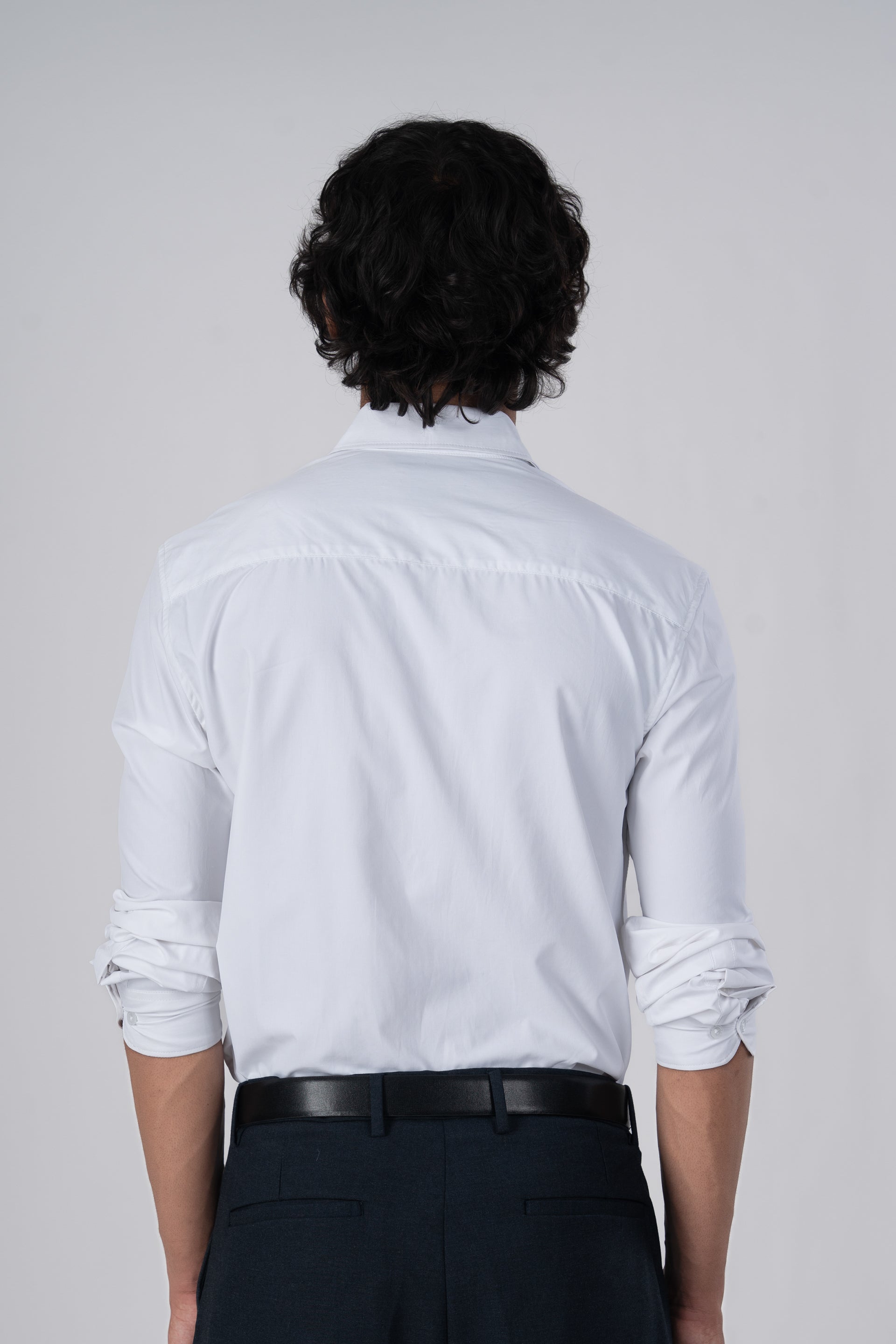 Featherlite Wrinkle Resistant Shirt In White