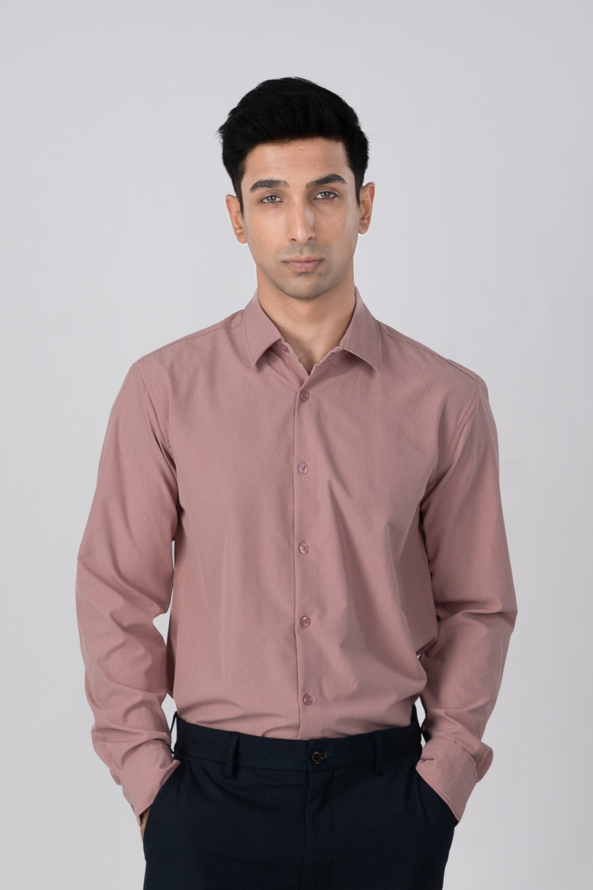 Featherlite Wrinkle Resistant Shirt In Peach