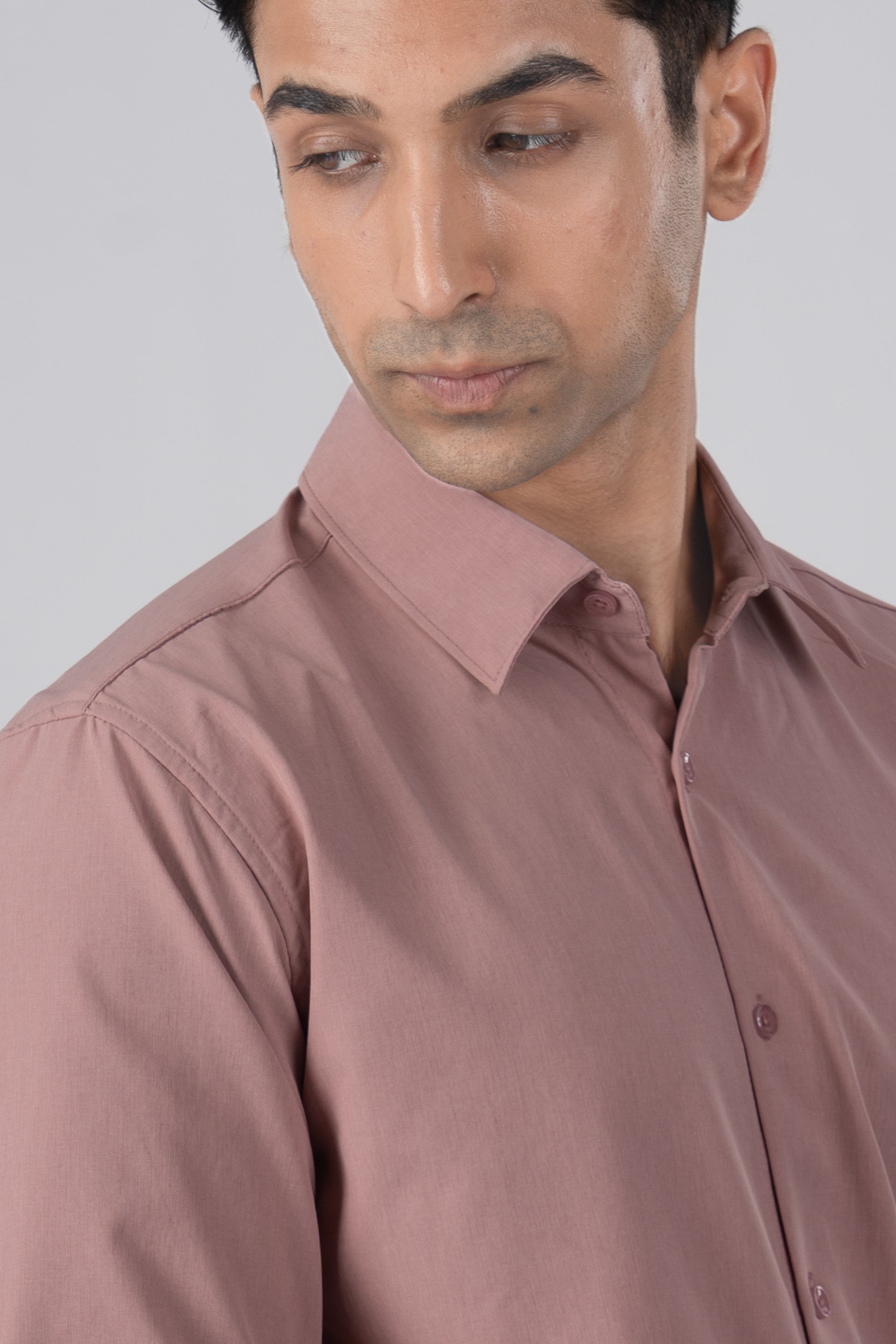 Featherlite Wrinkle Resistant Shirt In Peach