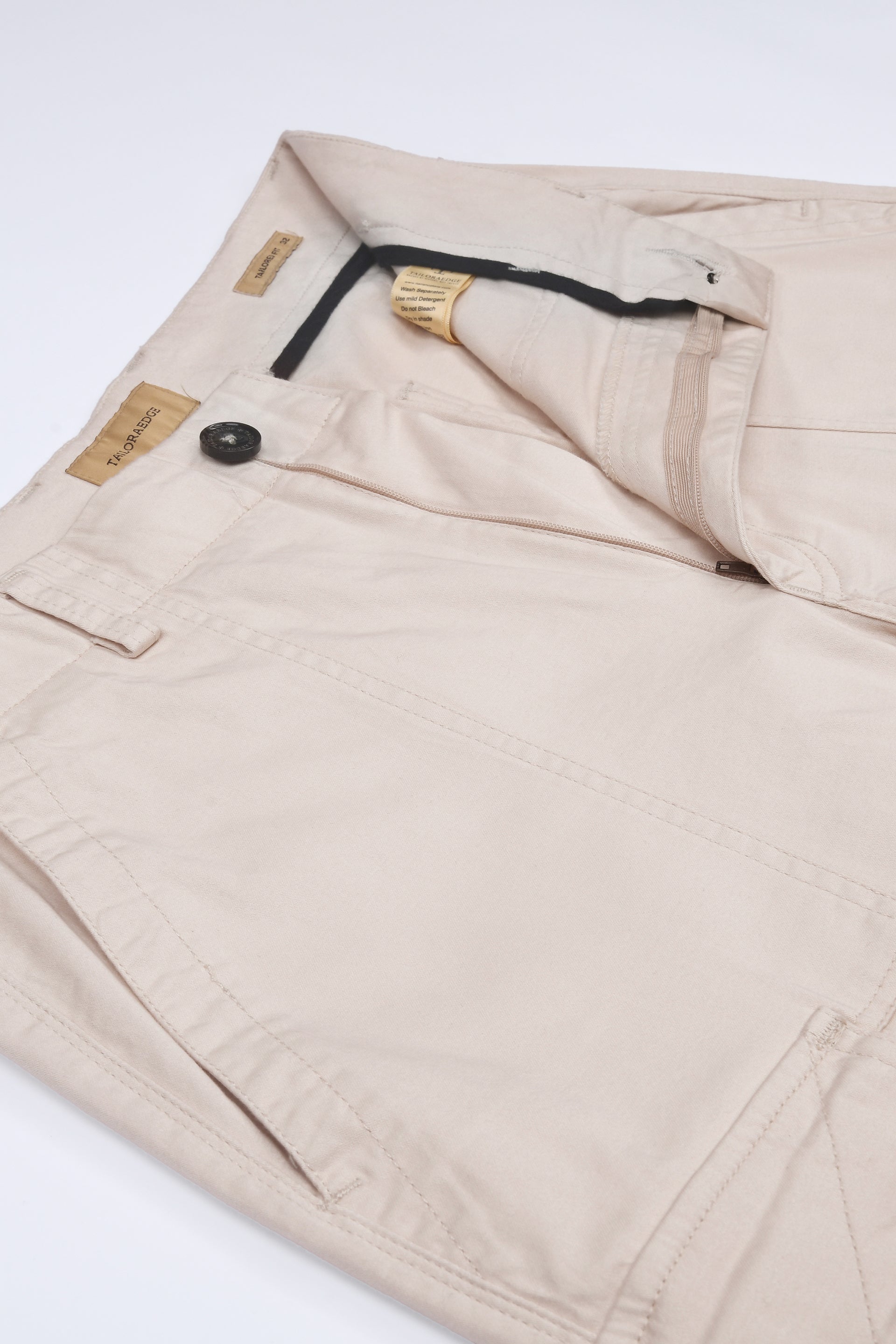 Carpenter Relaxed Cargos In Cream