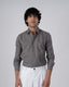 Premium Linen Griege Shirt In Grey
