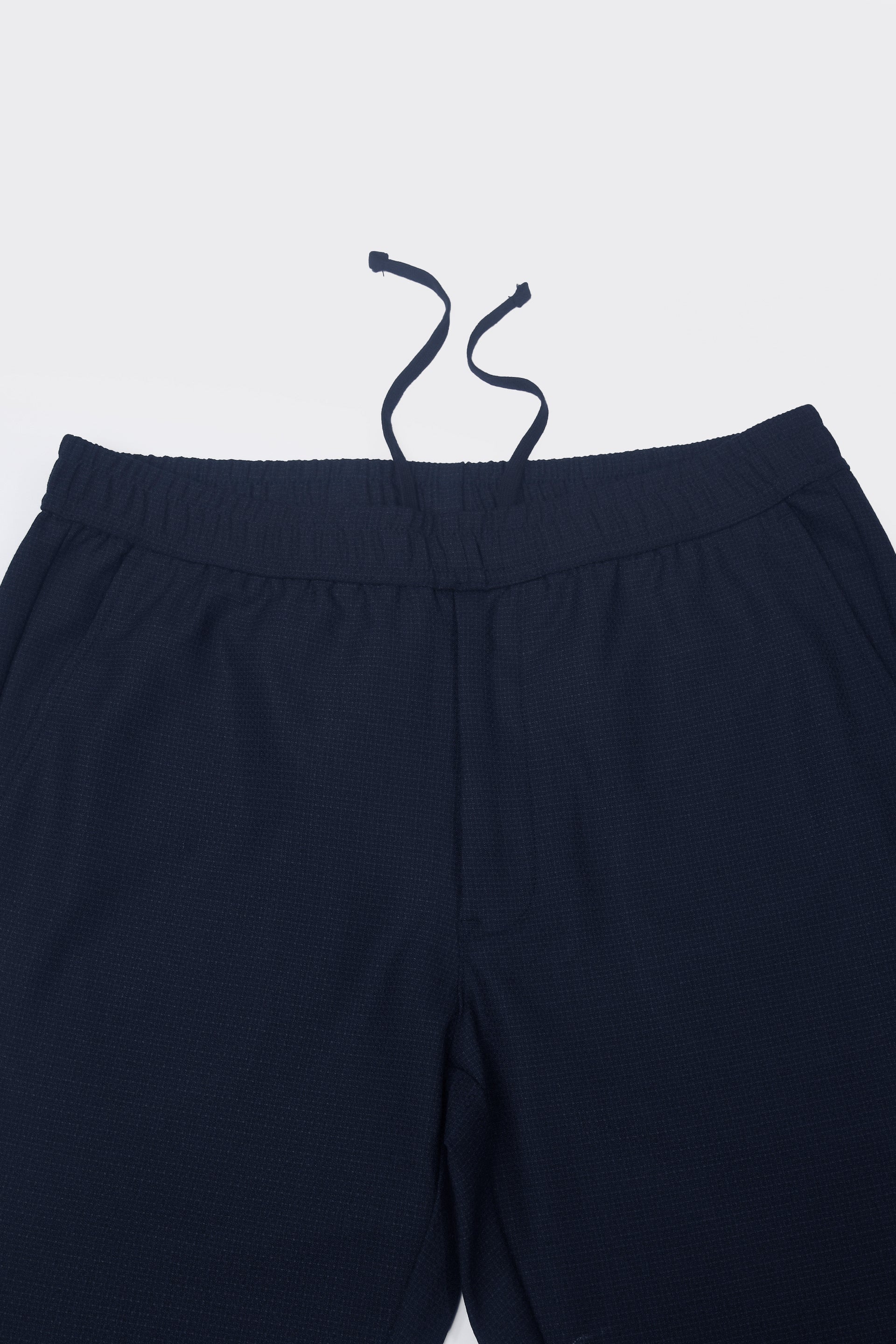 EASY IRON TEXTURED FLEXIWAIST TAILORED TROUSERS IN BLUE