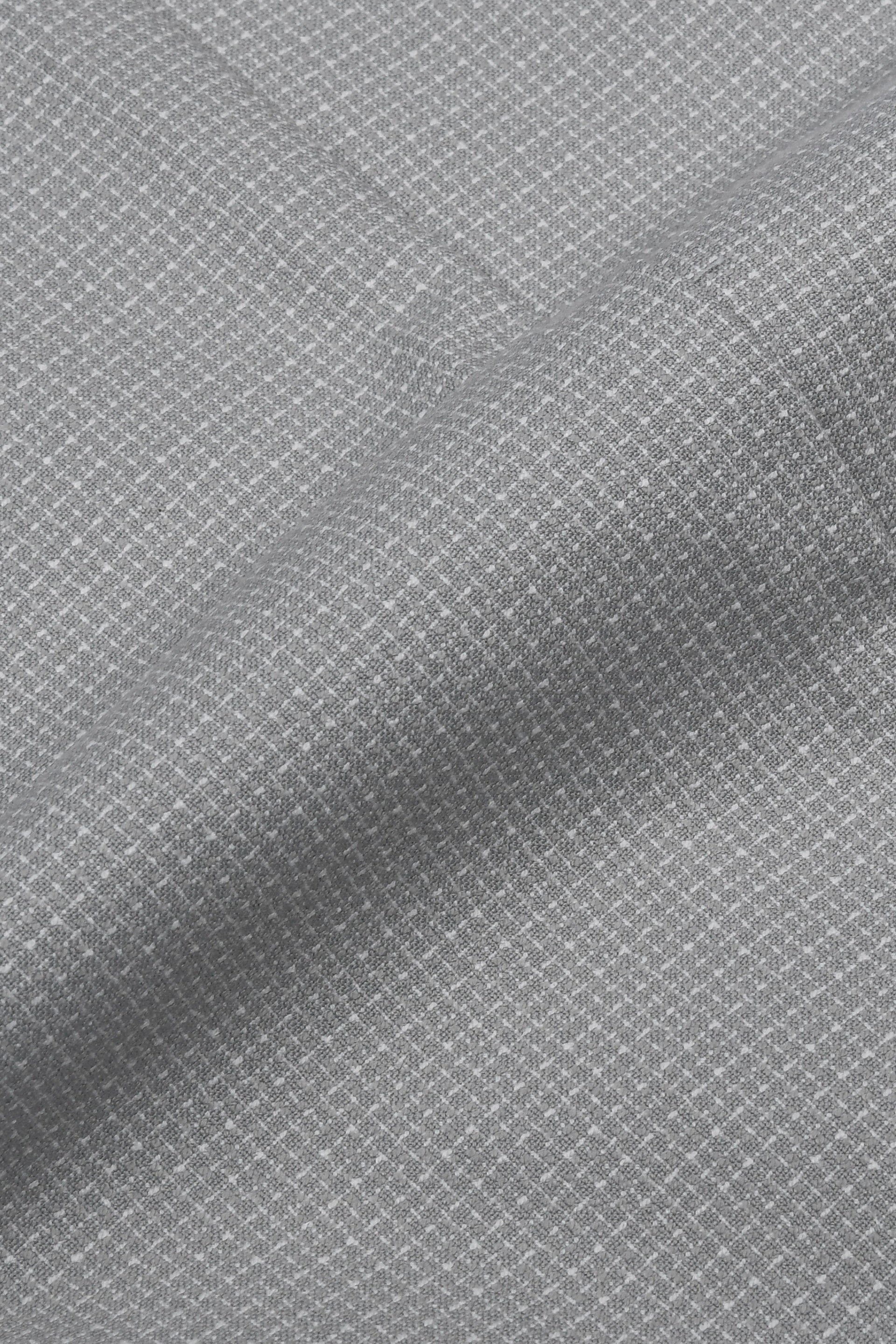 EASY IRON TEXTURED FLEXIWAIST TAILORED TROUSERS IN GREY