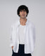 Soft Nylon Relaxed Over-Shirt In White