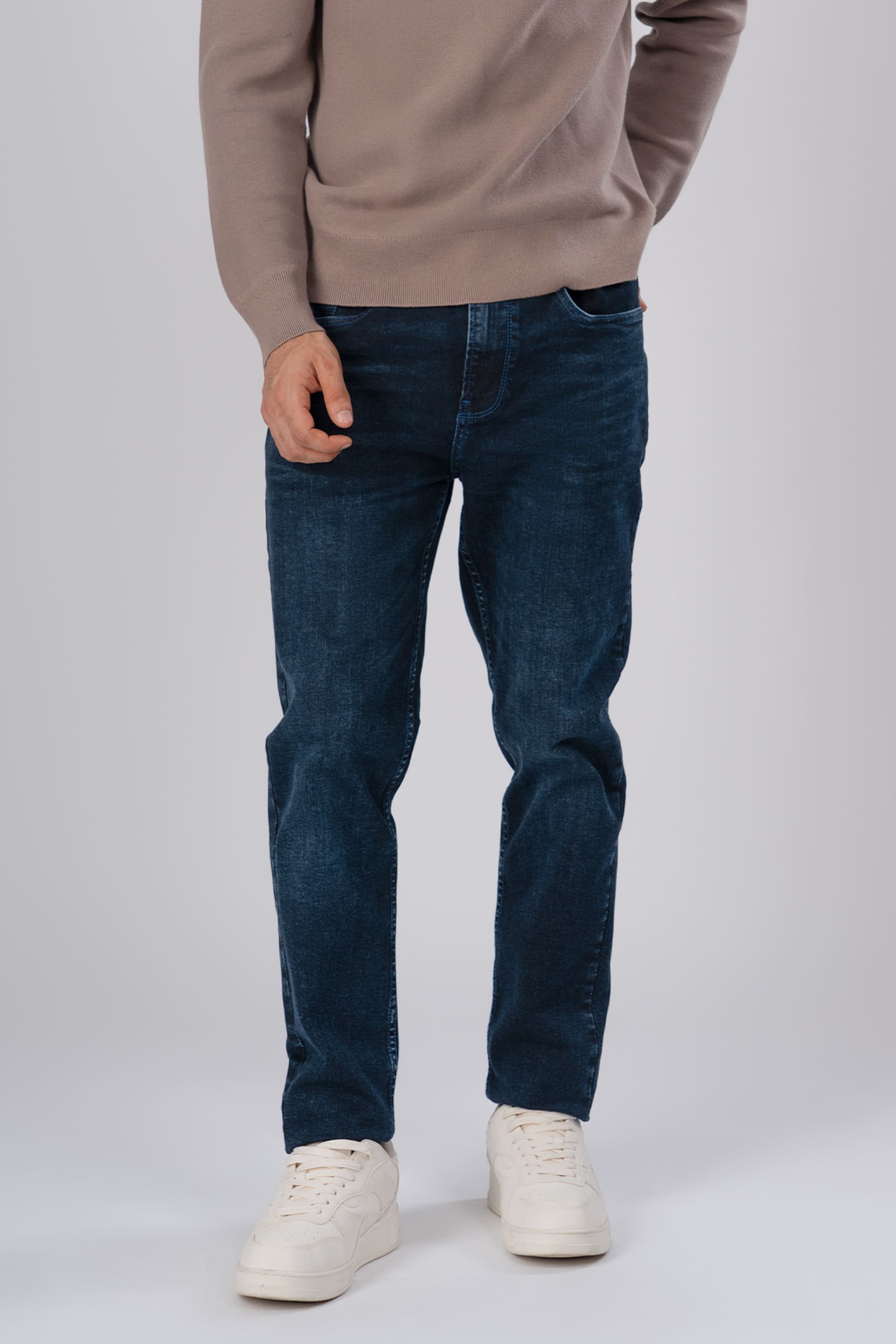 Classic Edge Tailored Denim In Bright Blue