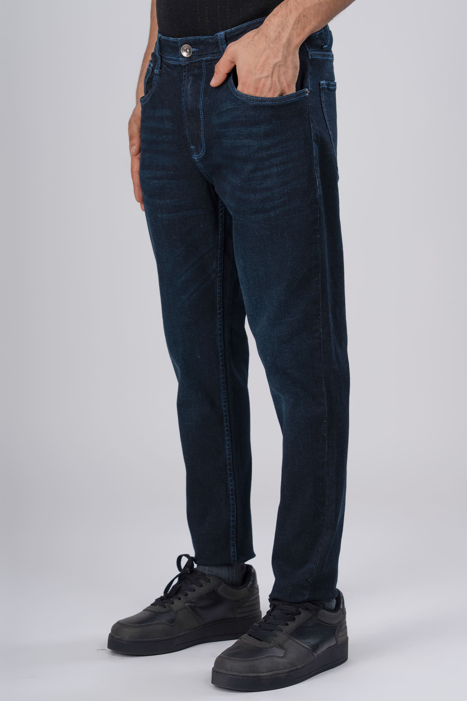 Classic Edge Tailored Denim In Dark Blue