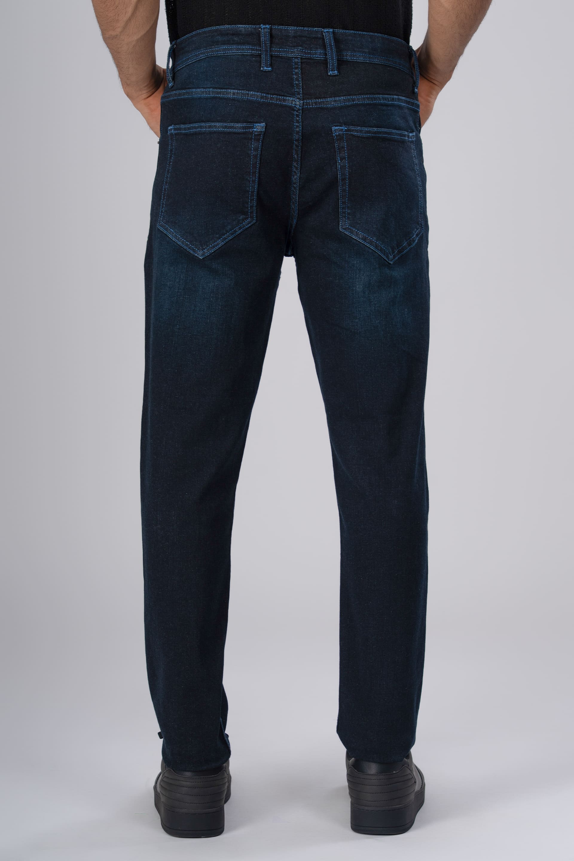 Classic Edge Tailored Denim In Dark Blue