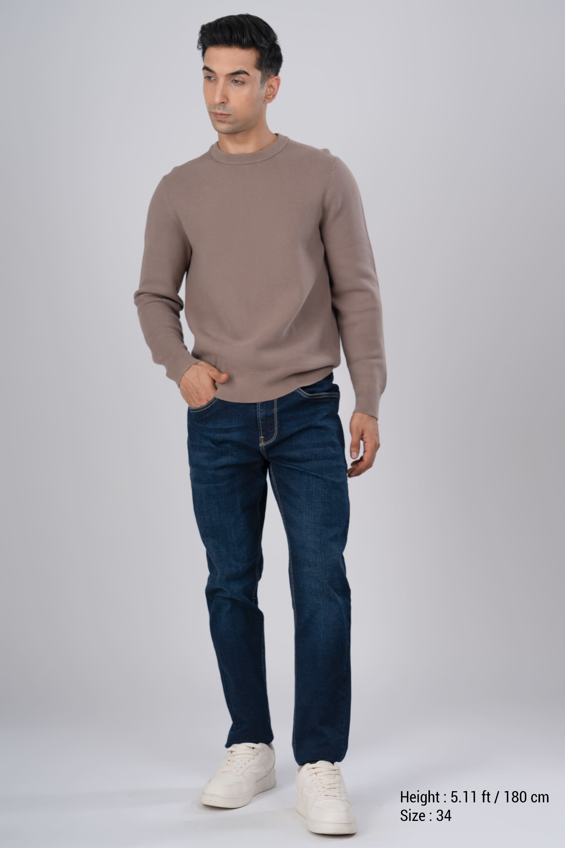 Classic Edge Tailored Denim In Deep Blue