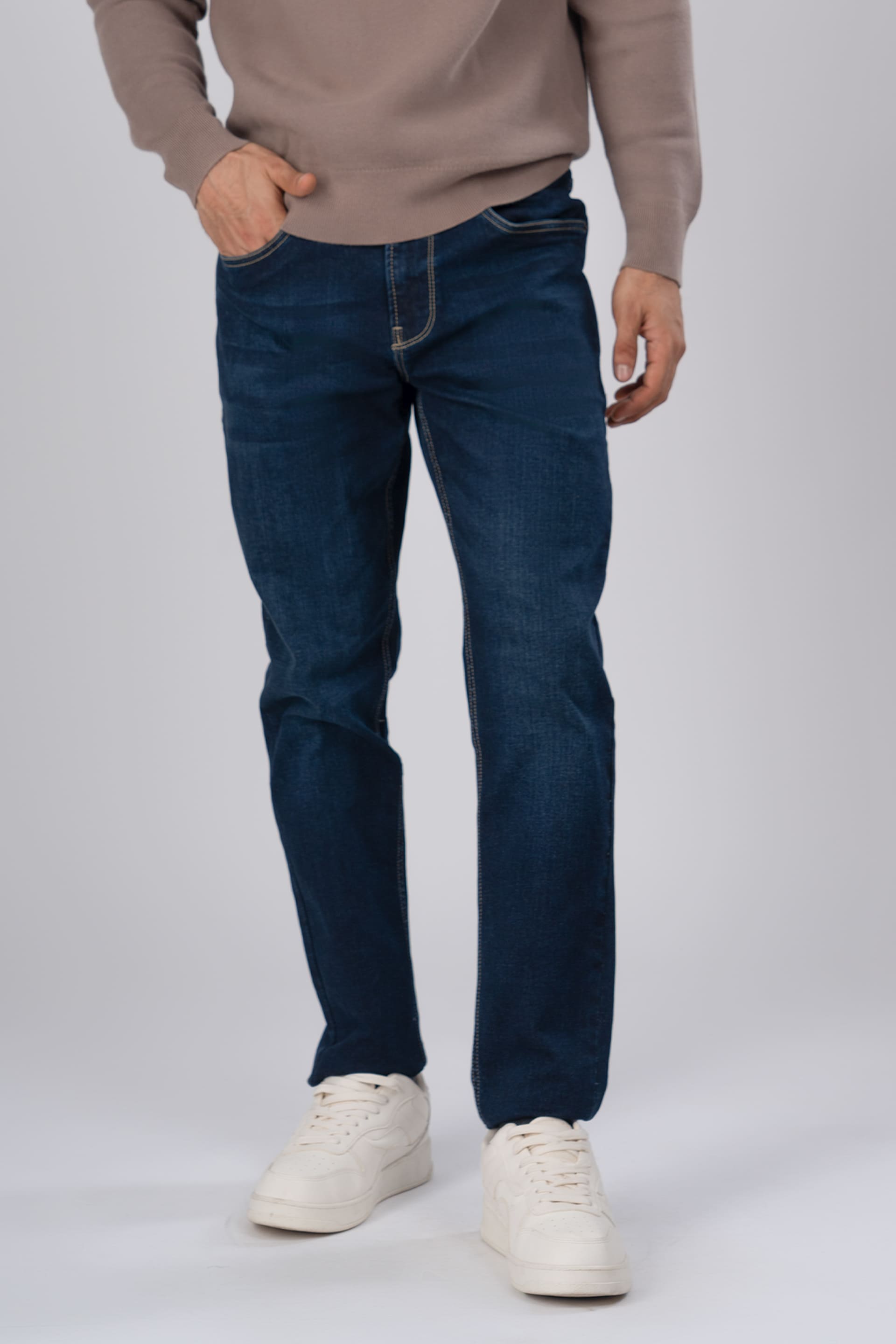 Classic Edge Tailored Denim In Deep Blue