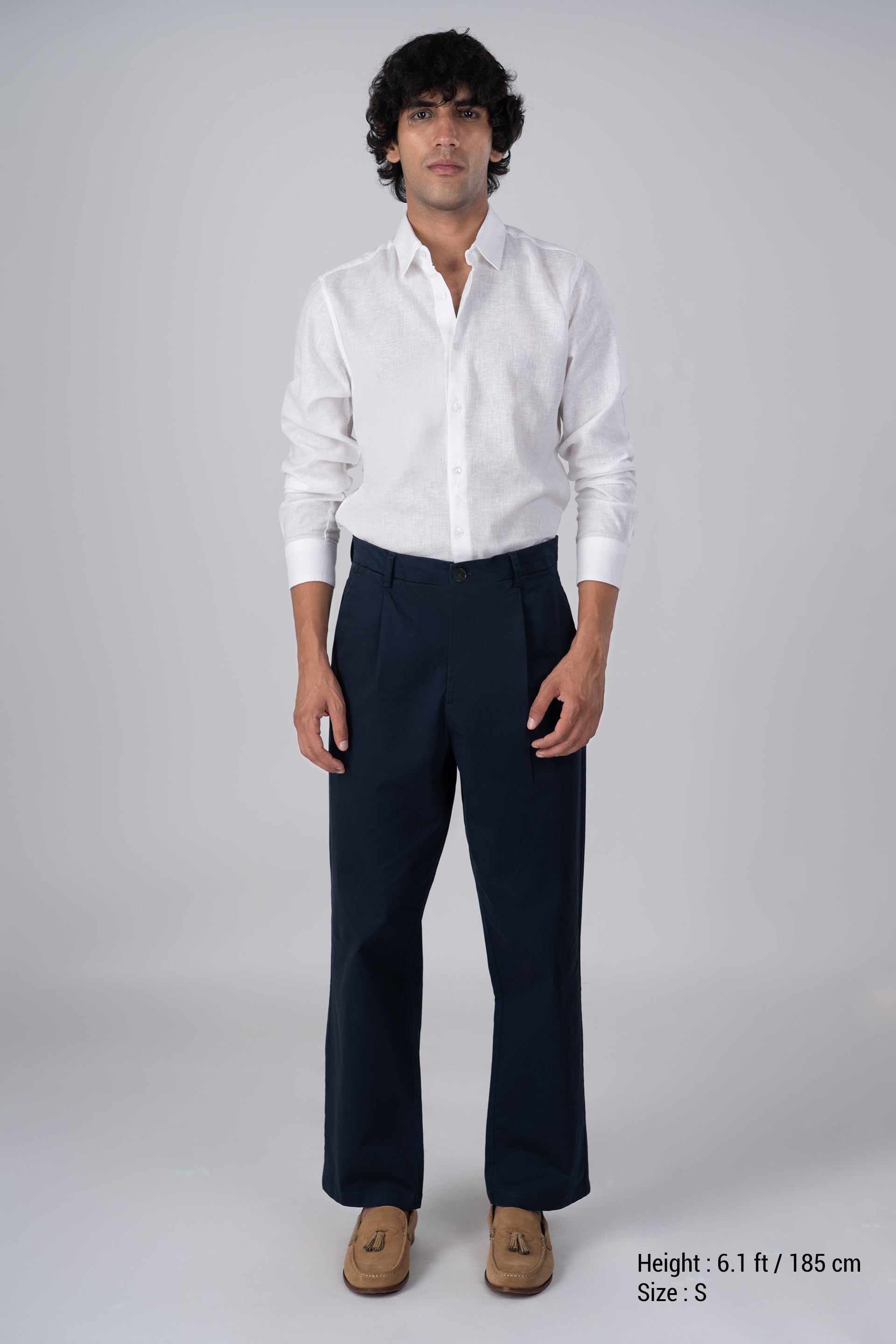 Premium Lyocell Linen Shirt In White