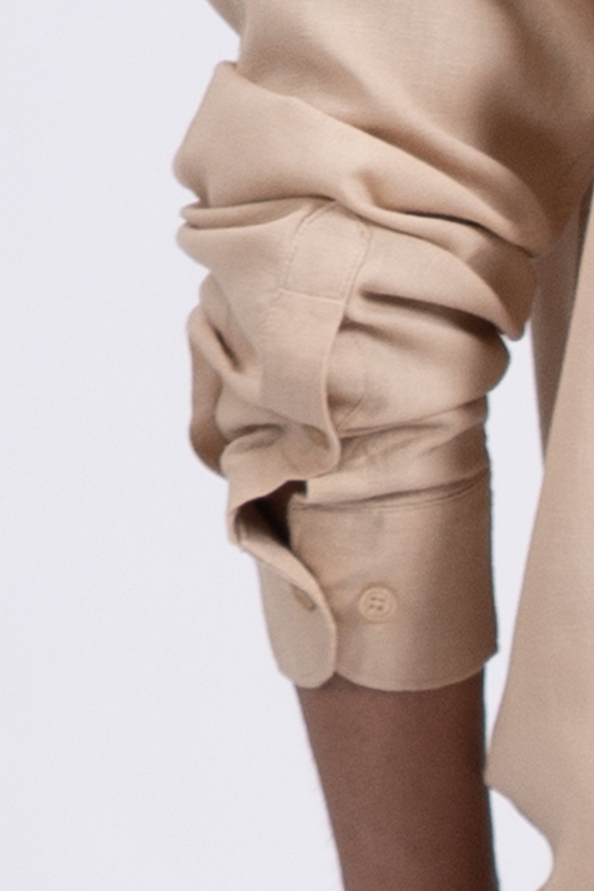 Premium Lyocell Linen Shirt In Beige