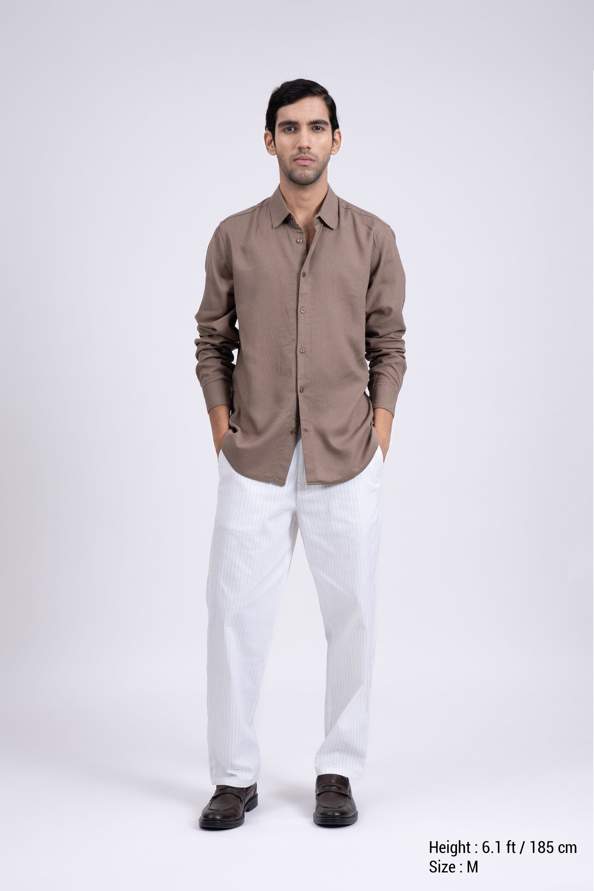 Premium Lyocell Linen Shirt In Fur
