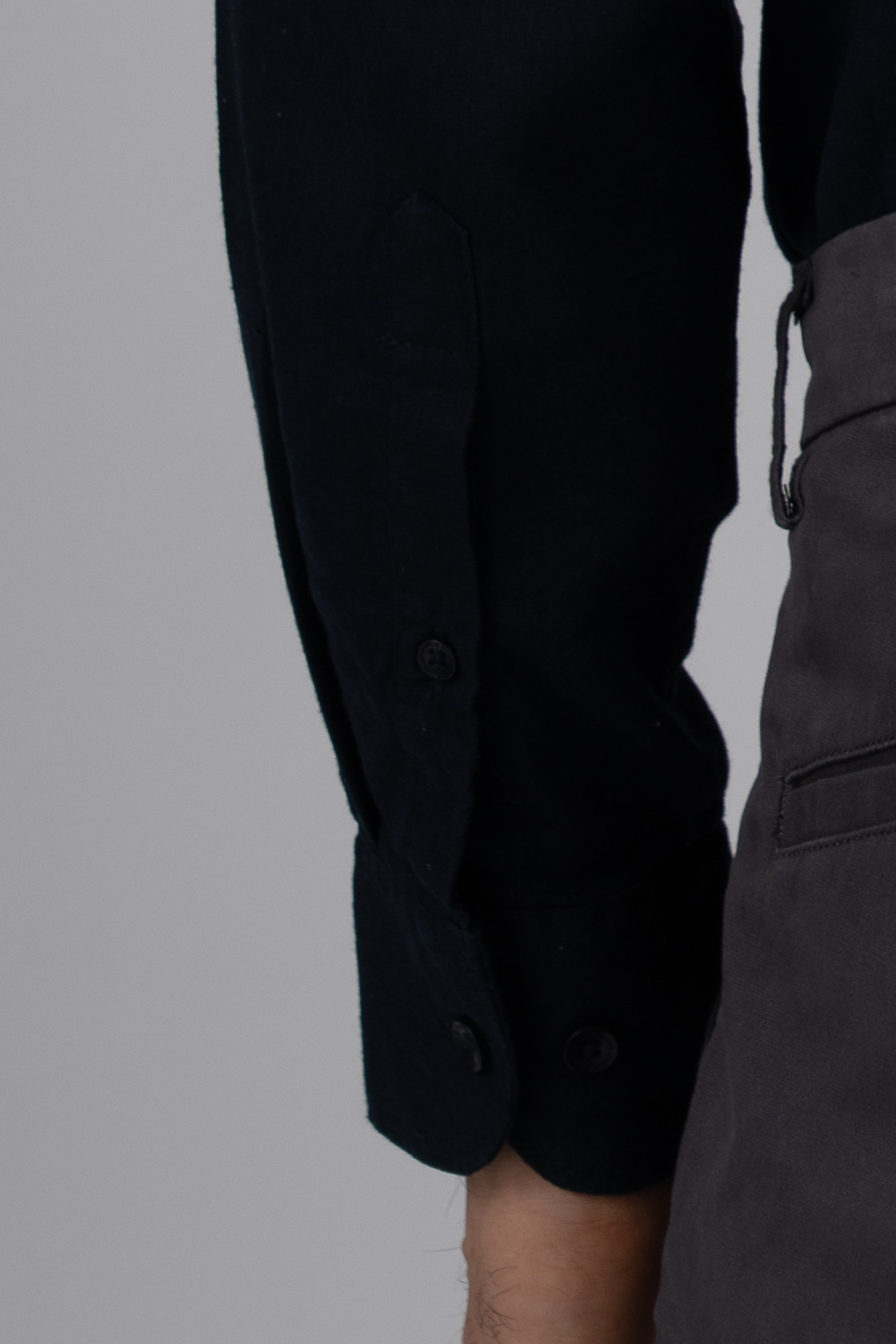 Premium Lyocell Linen Shirt In Navy