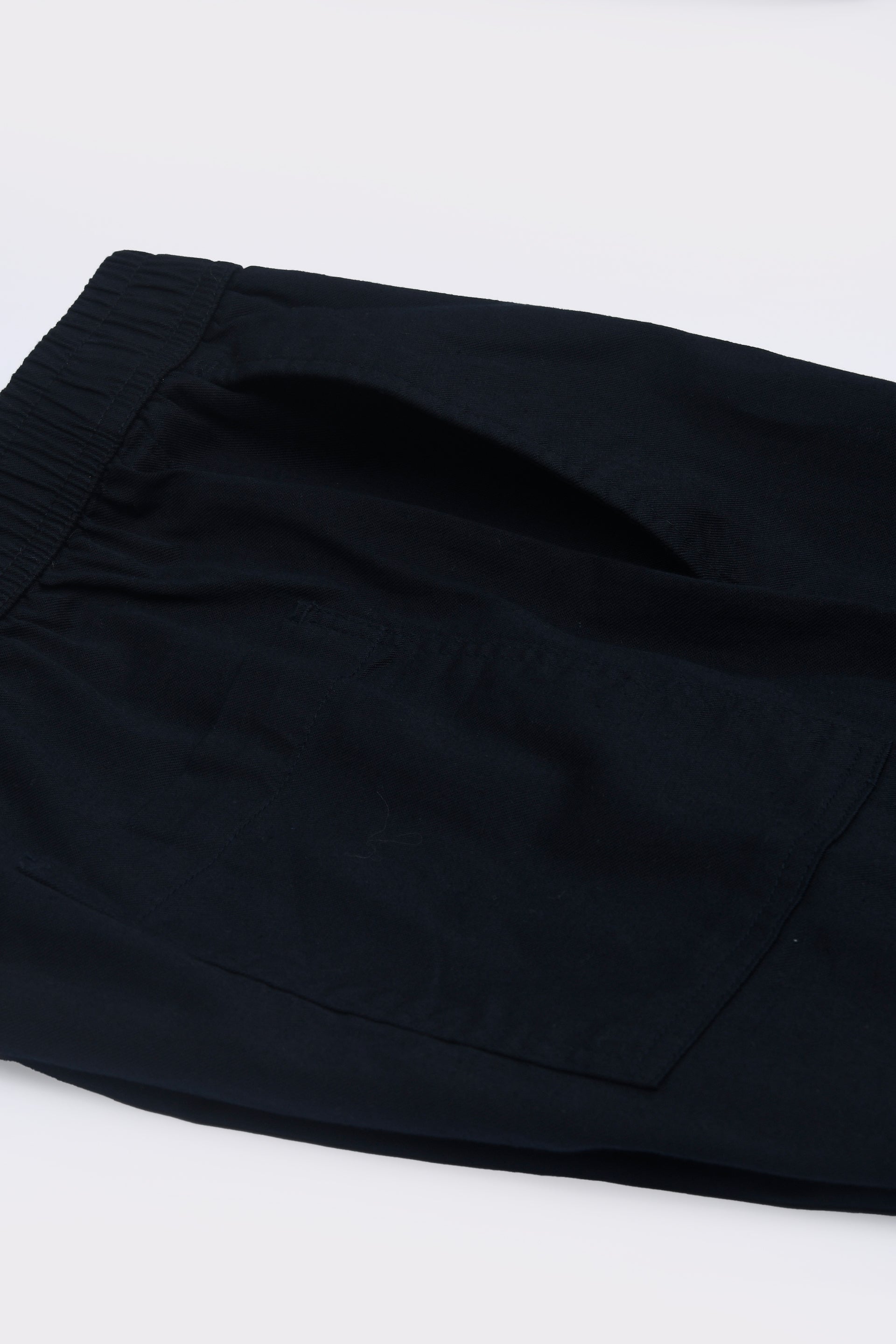 LINEN FUSED TAILORED PANTS IN BLUE
