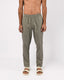 Linen Fused Tailored Pant In Green