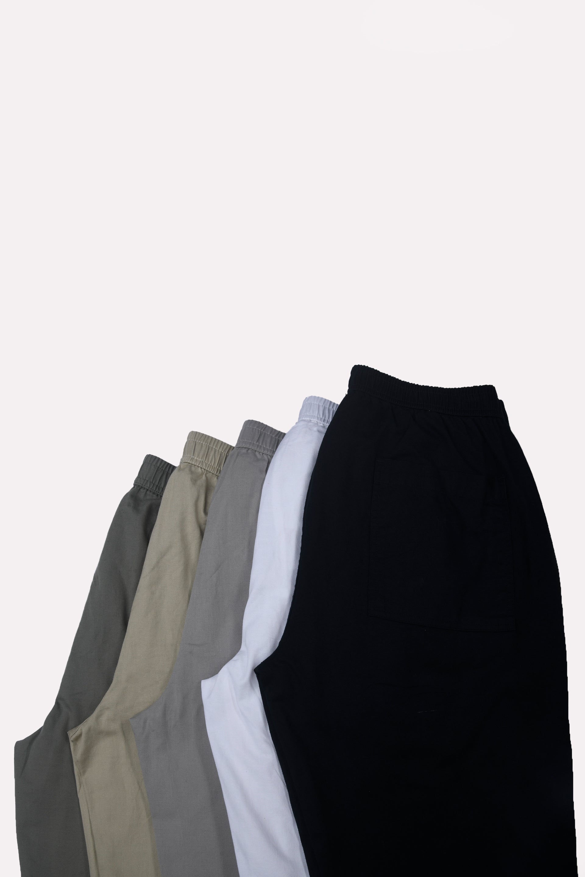 LINEN FUSED TAILORED PANTS IN BEIGE