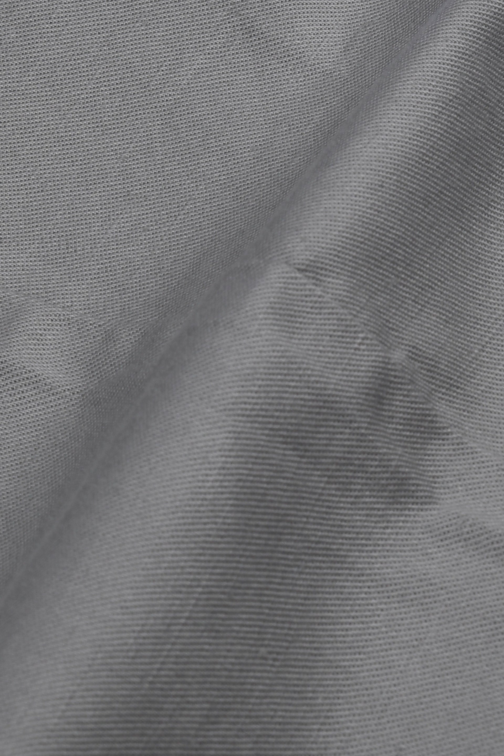 LINEN FUSED TAILORED PANTS IN GREY