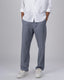 Easy Iron Striped Flexiwaist Relaxed Trouser In Blue