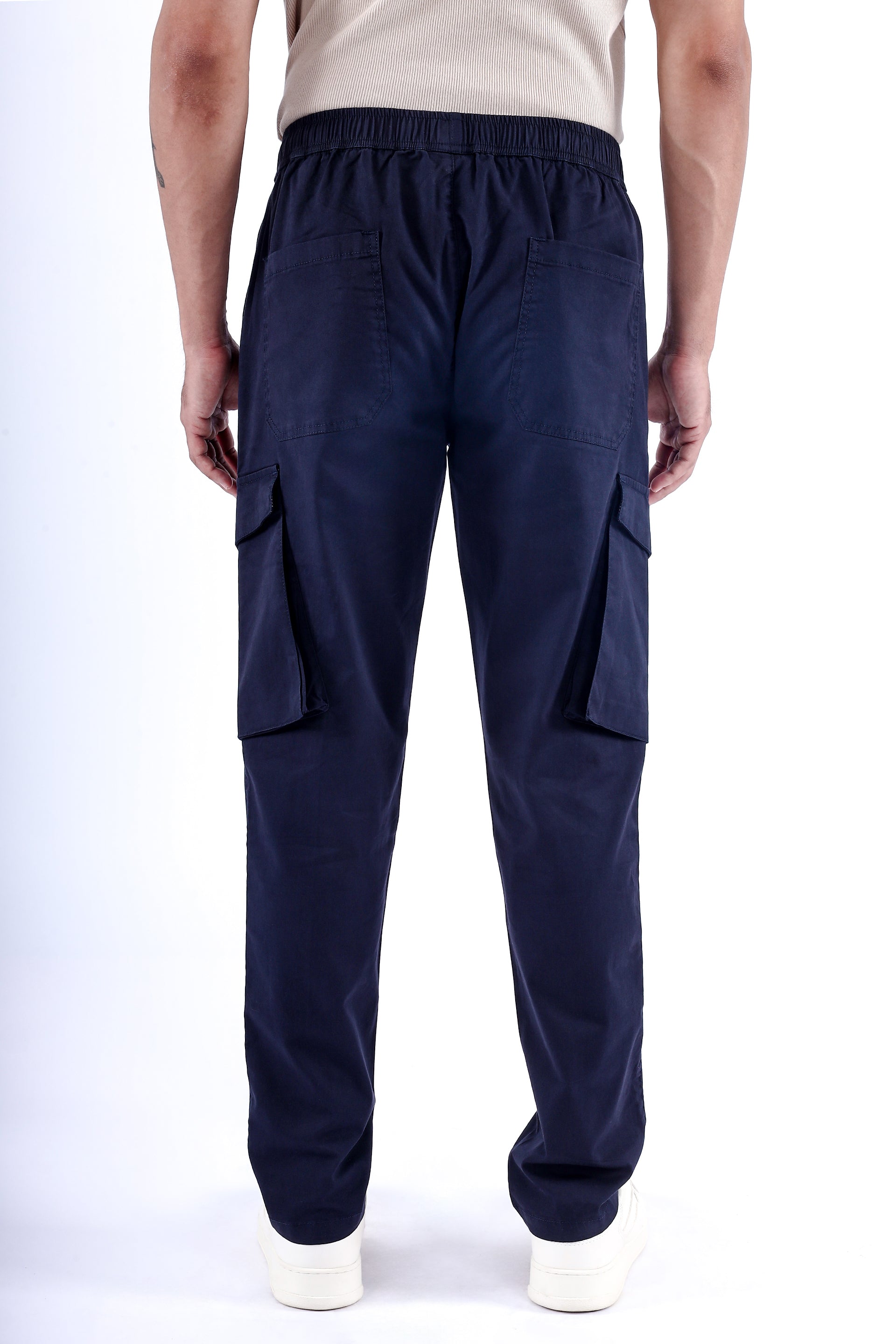 Feather Light Tailored Cargos In Blue
