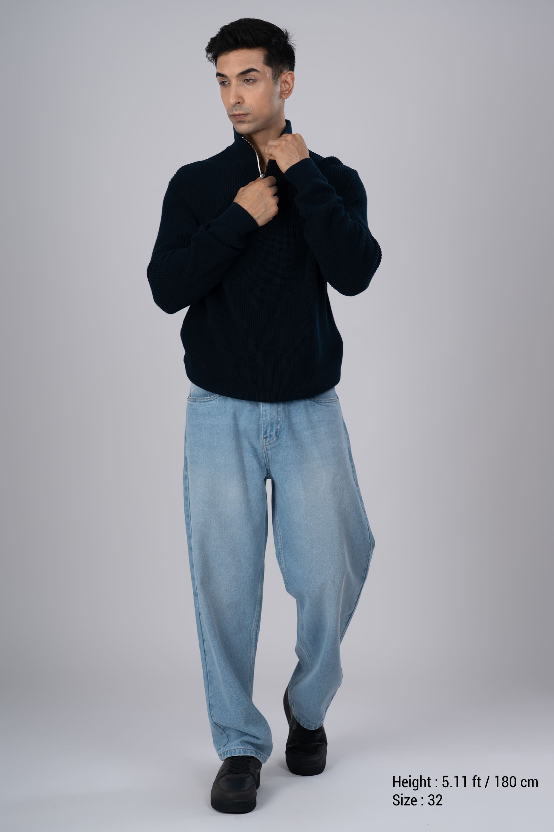 Classic Edge Relaxed Denim In Light Blue
