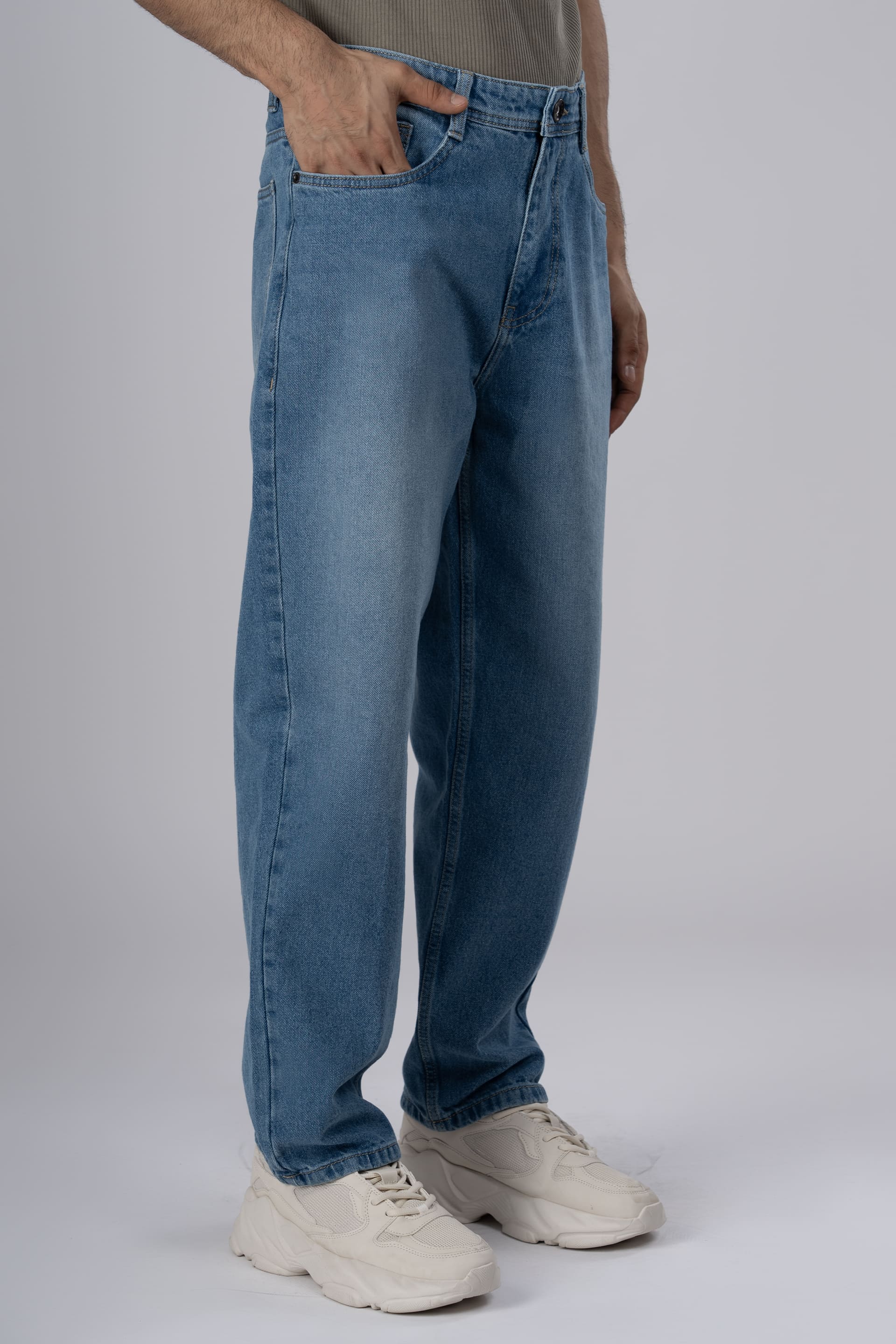Classic Edge Relaxed Denim In Blue