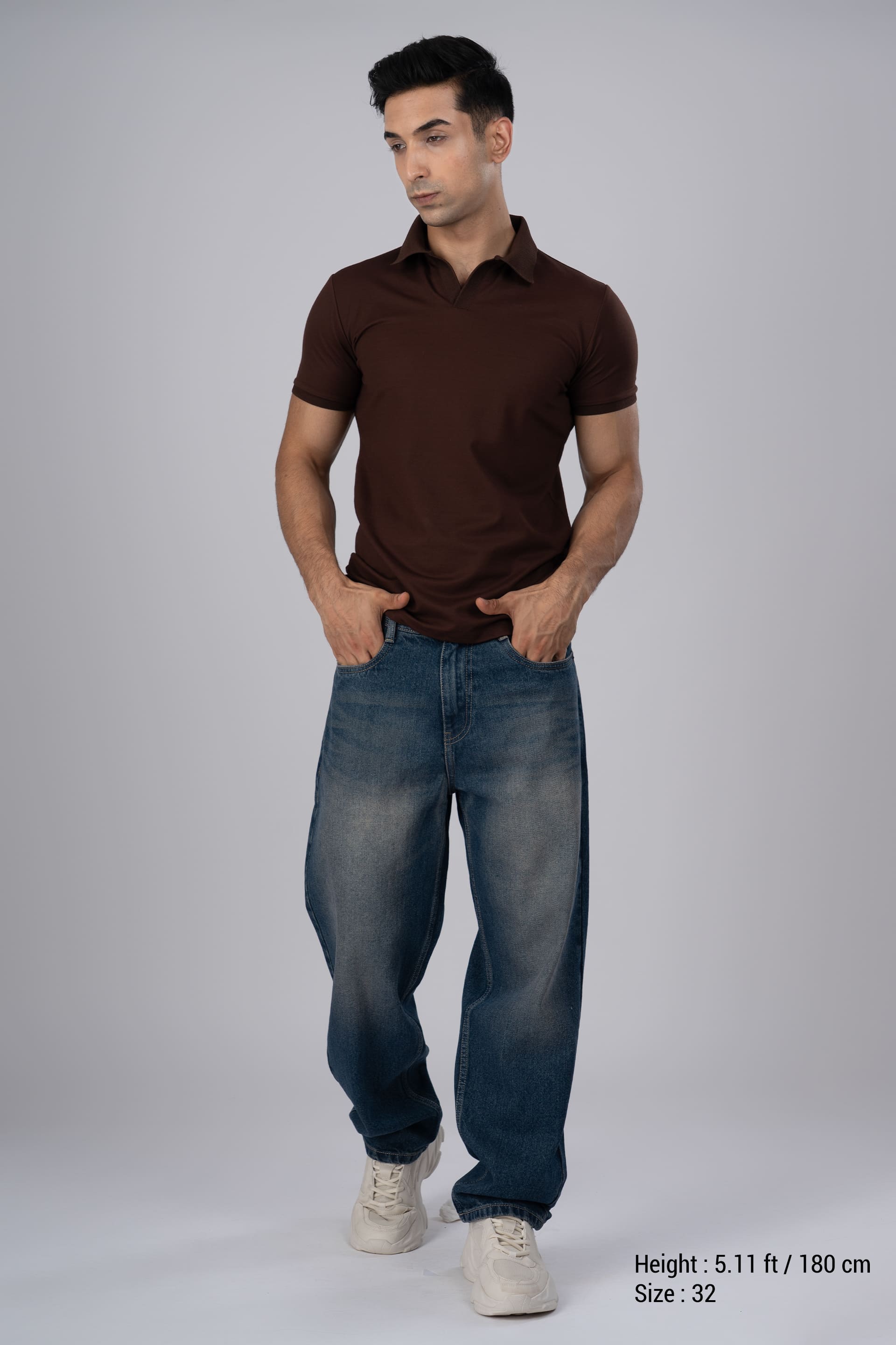 Classic Edge Relaxed Denim In Dark Blue