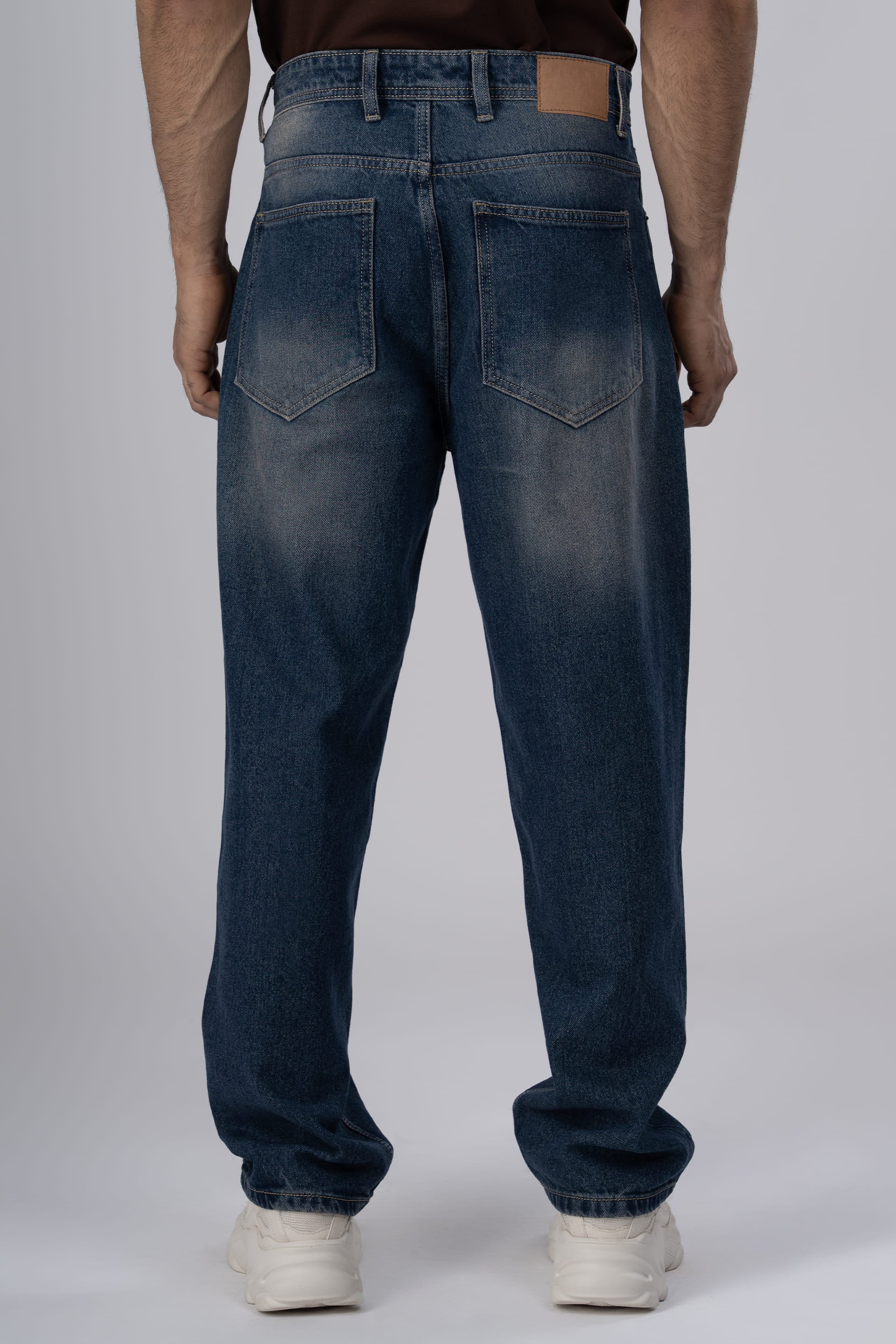 Classic Edge Relaxed Denim In Dark Blue