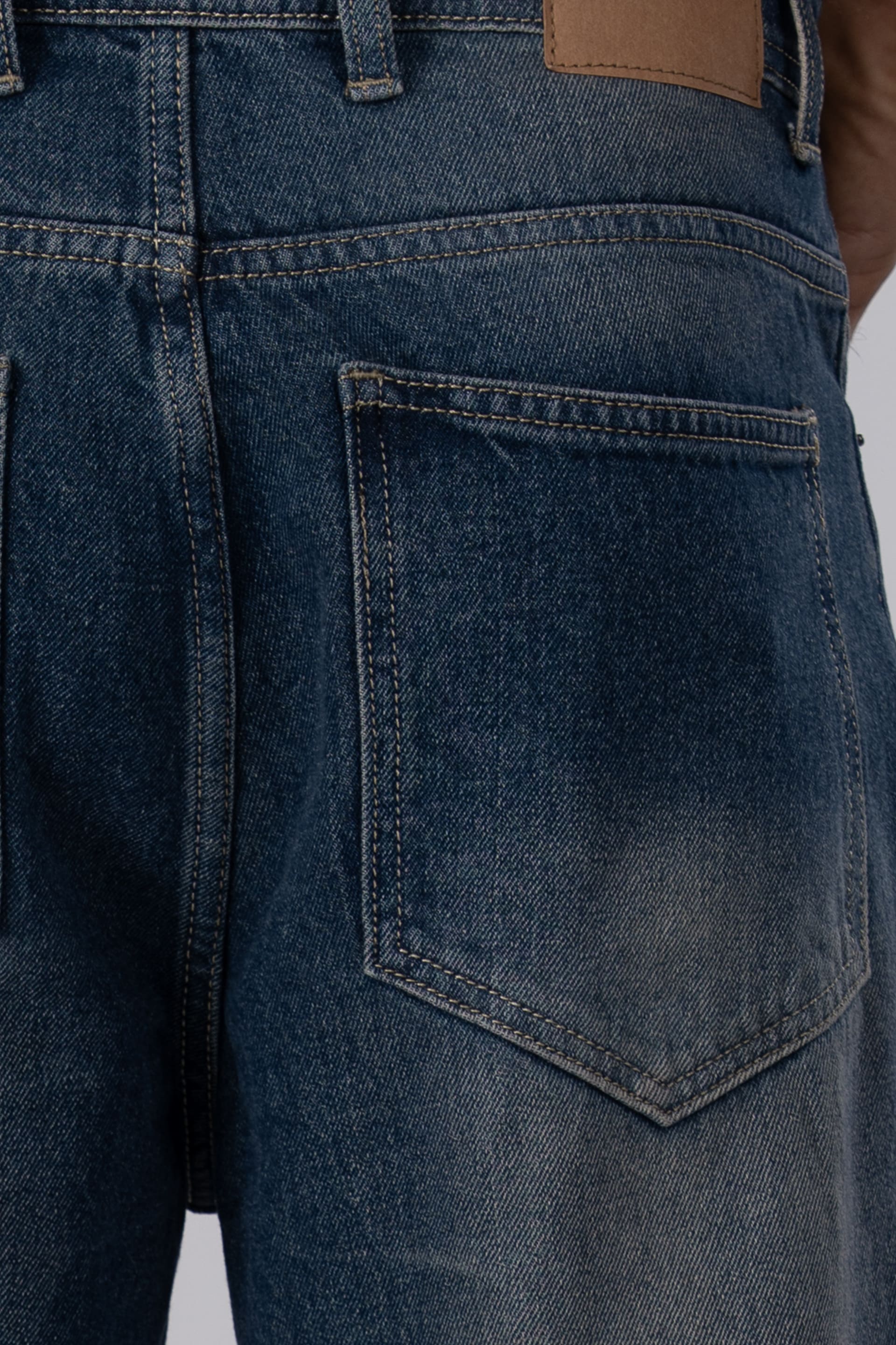 Classic Edge Relaxed Denim In Dark Blue