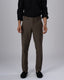 Easy Iron Tailored Office Trousers In Fur Brown