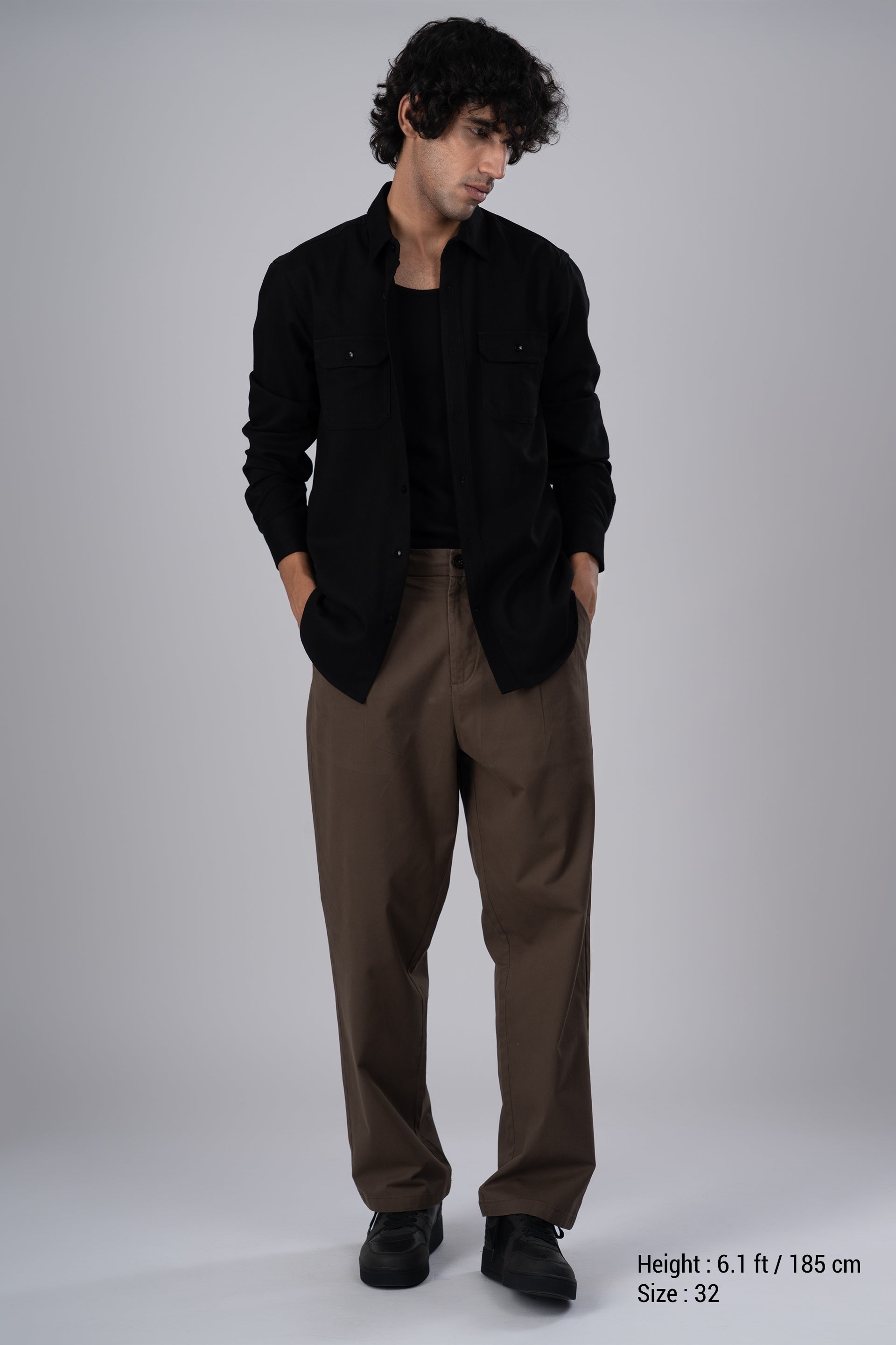 Premium Signature Relaxed Chinos In Brown