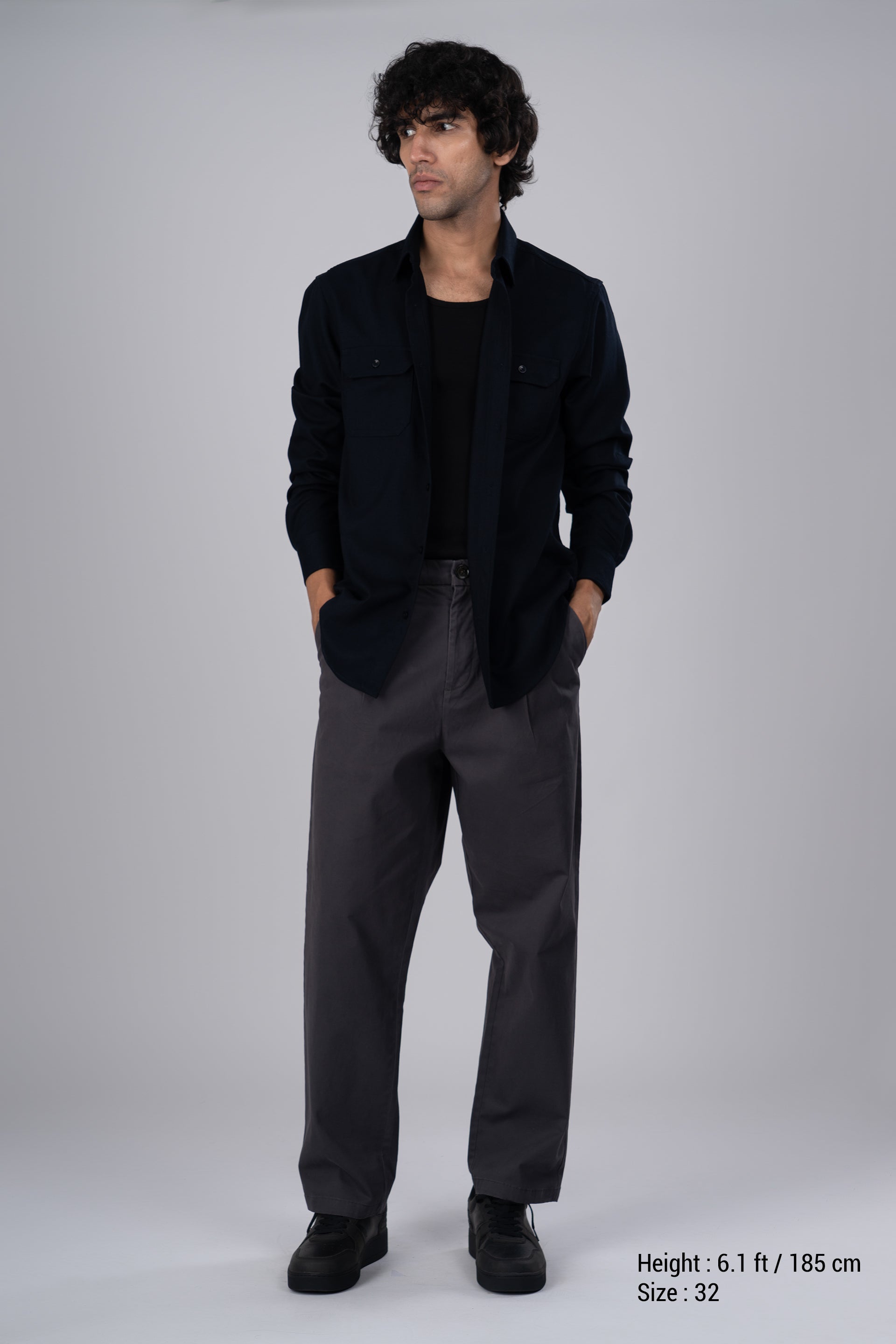 Premium Signature Relaxed Chinos In Grey