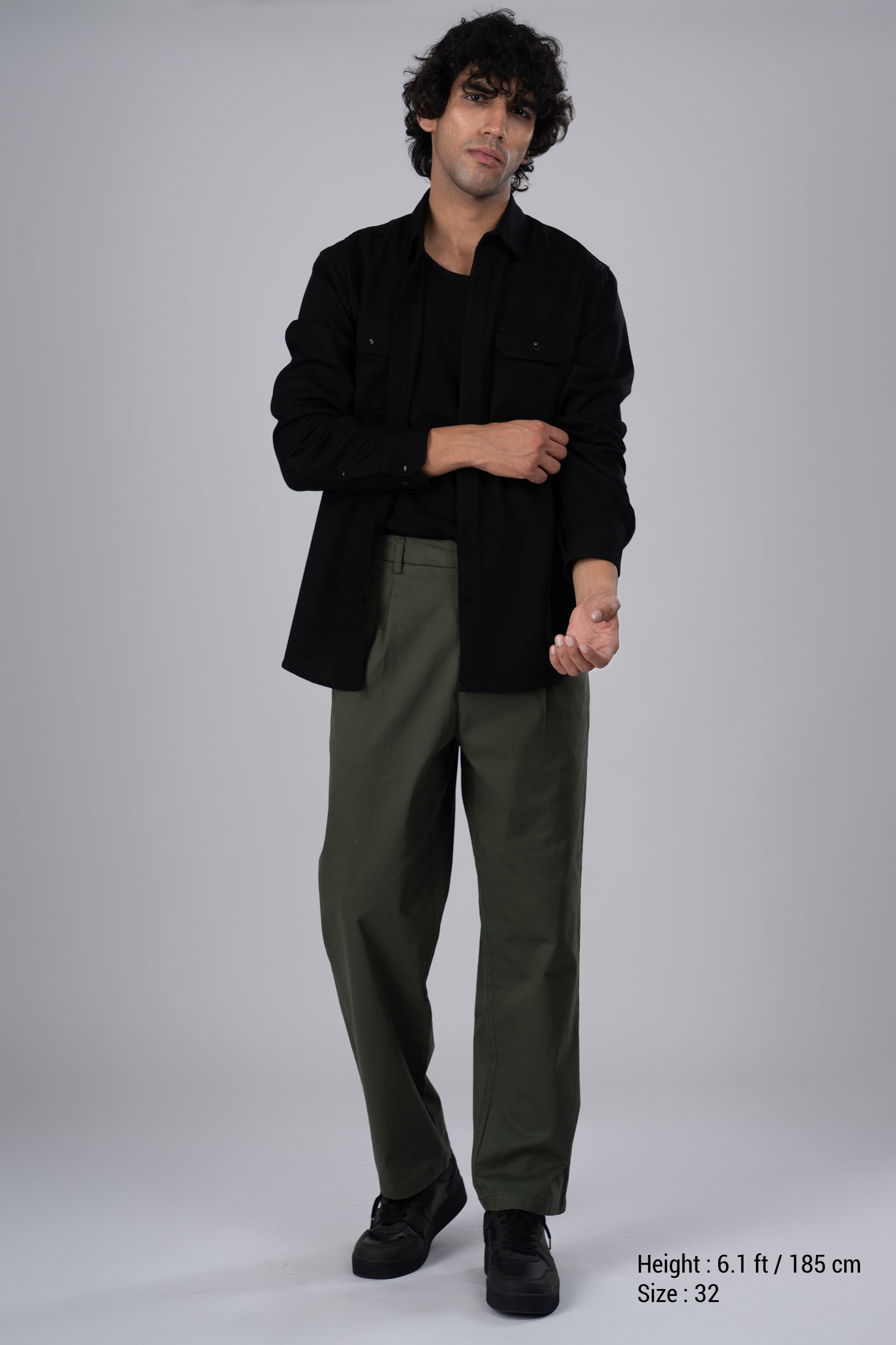 Premium Signature Relaxed Chinos In Olive