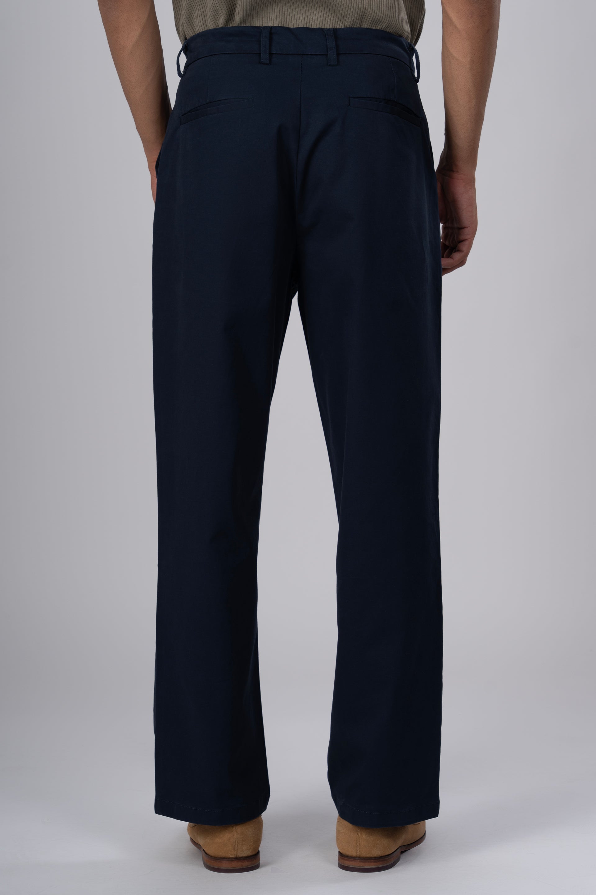 Premium Signature Relaxed Chinos In Navy