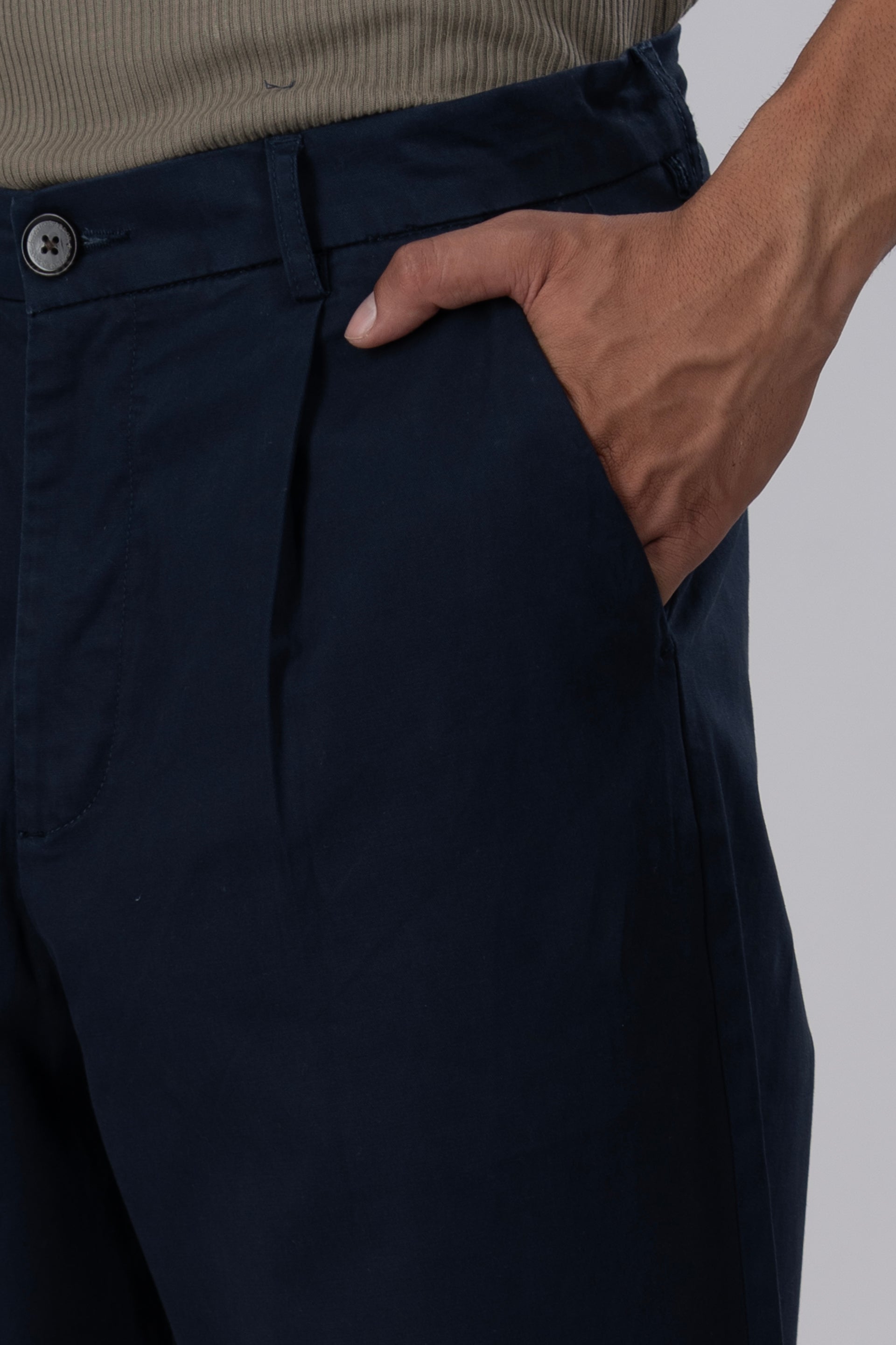 Premium Signature Relaxed Chinos In Navy