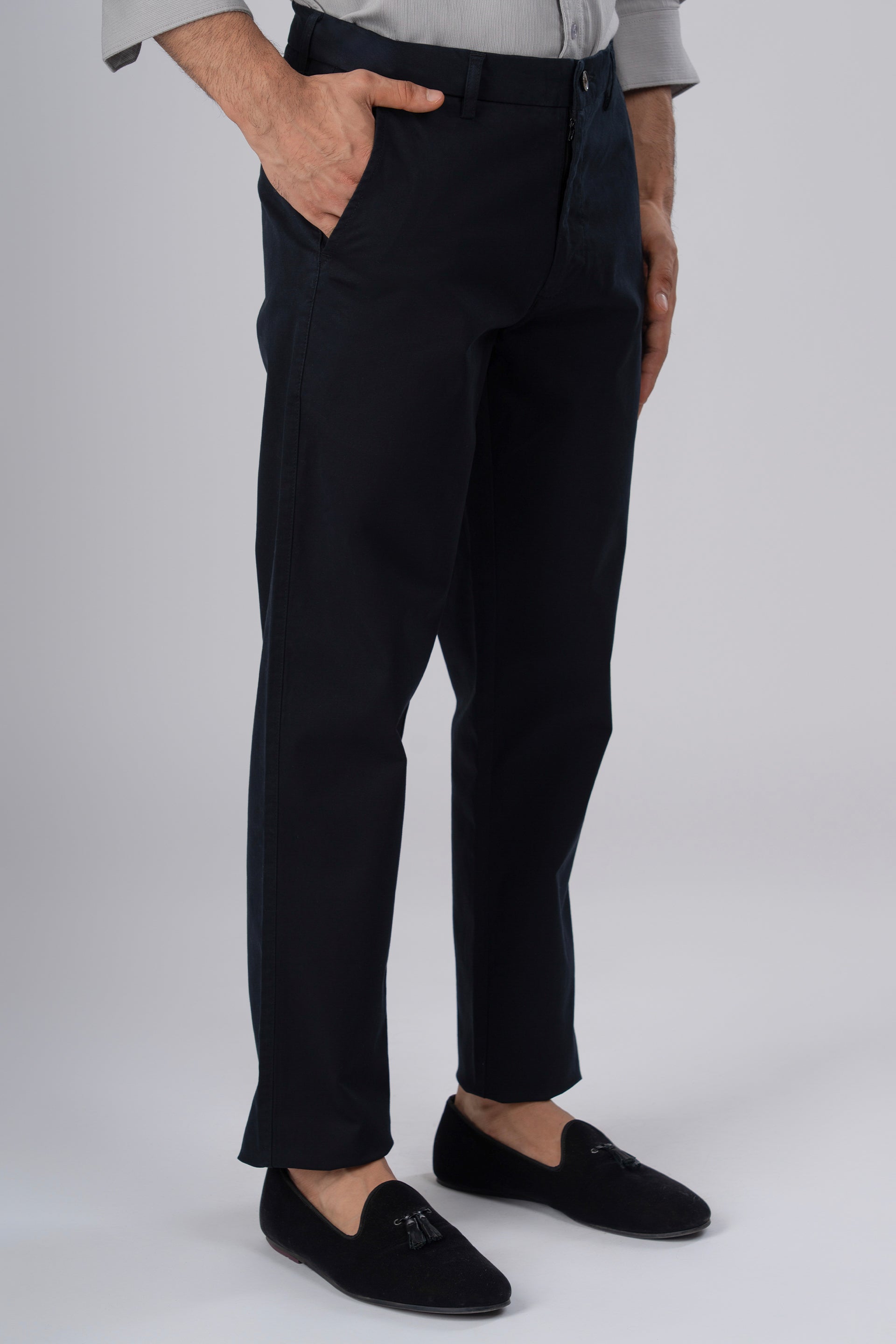 Premium Signature Tailored Chinos In Black