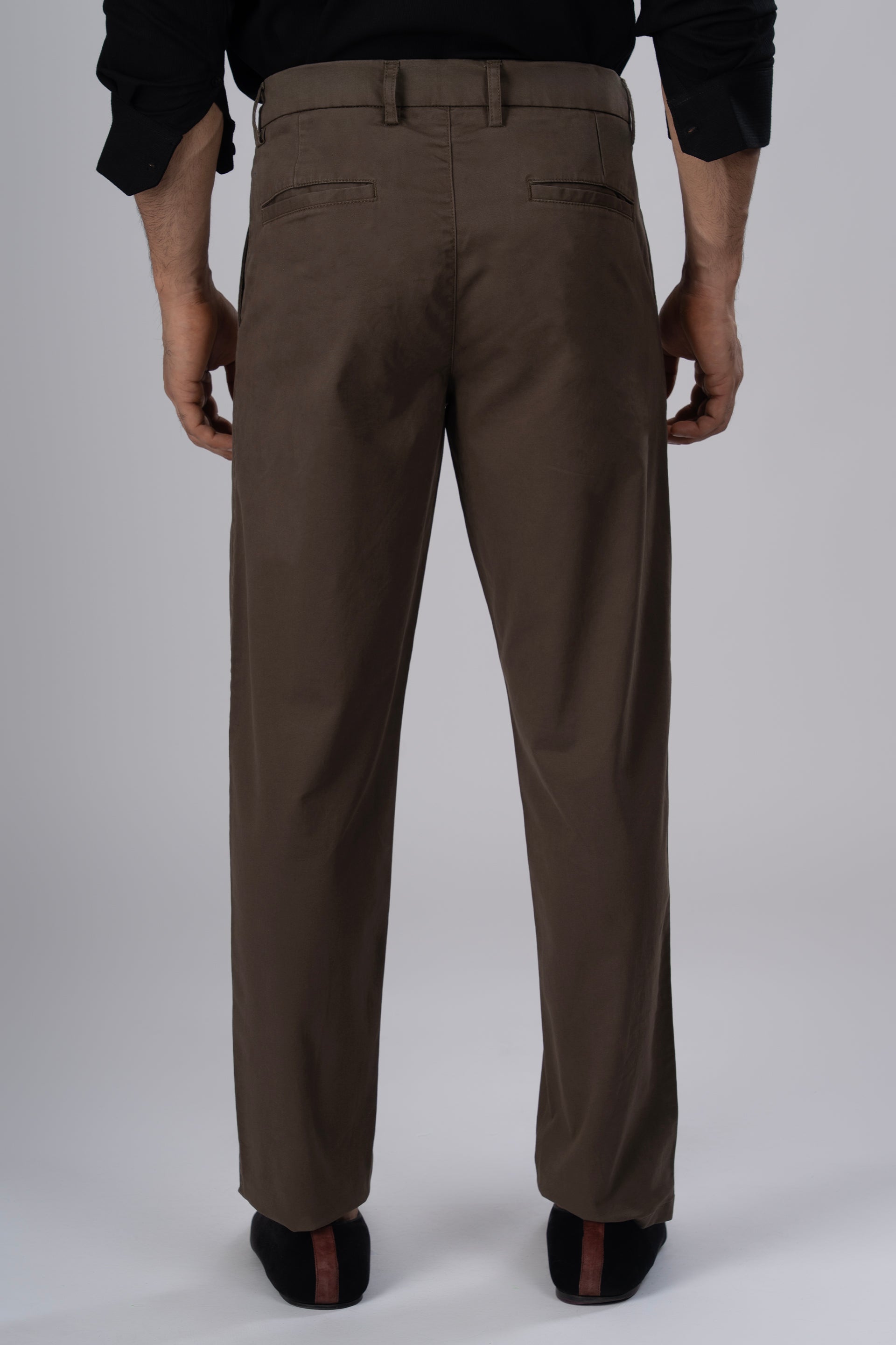 Premium Signature Tailored Chinos In Brown