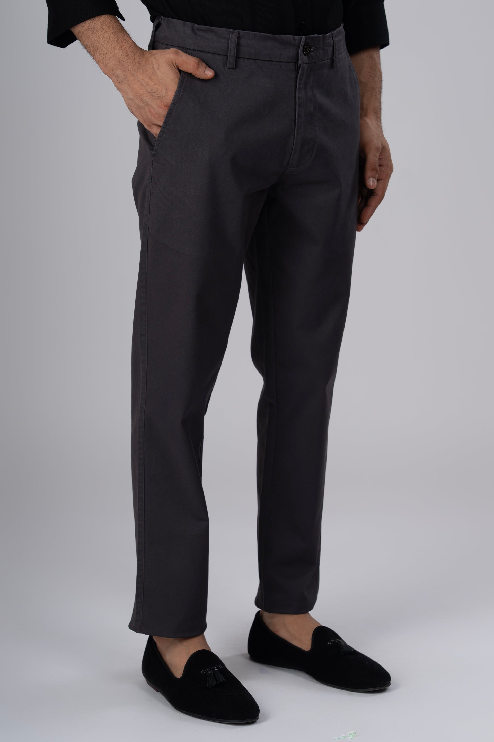 Premium Signature Tailored Chinos In Grey