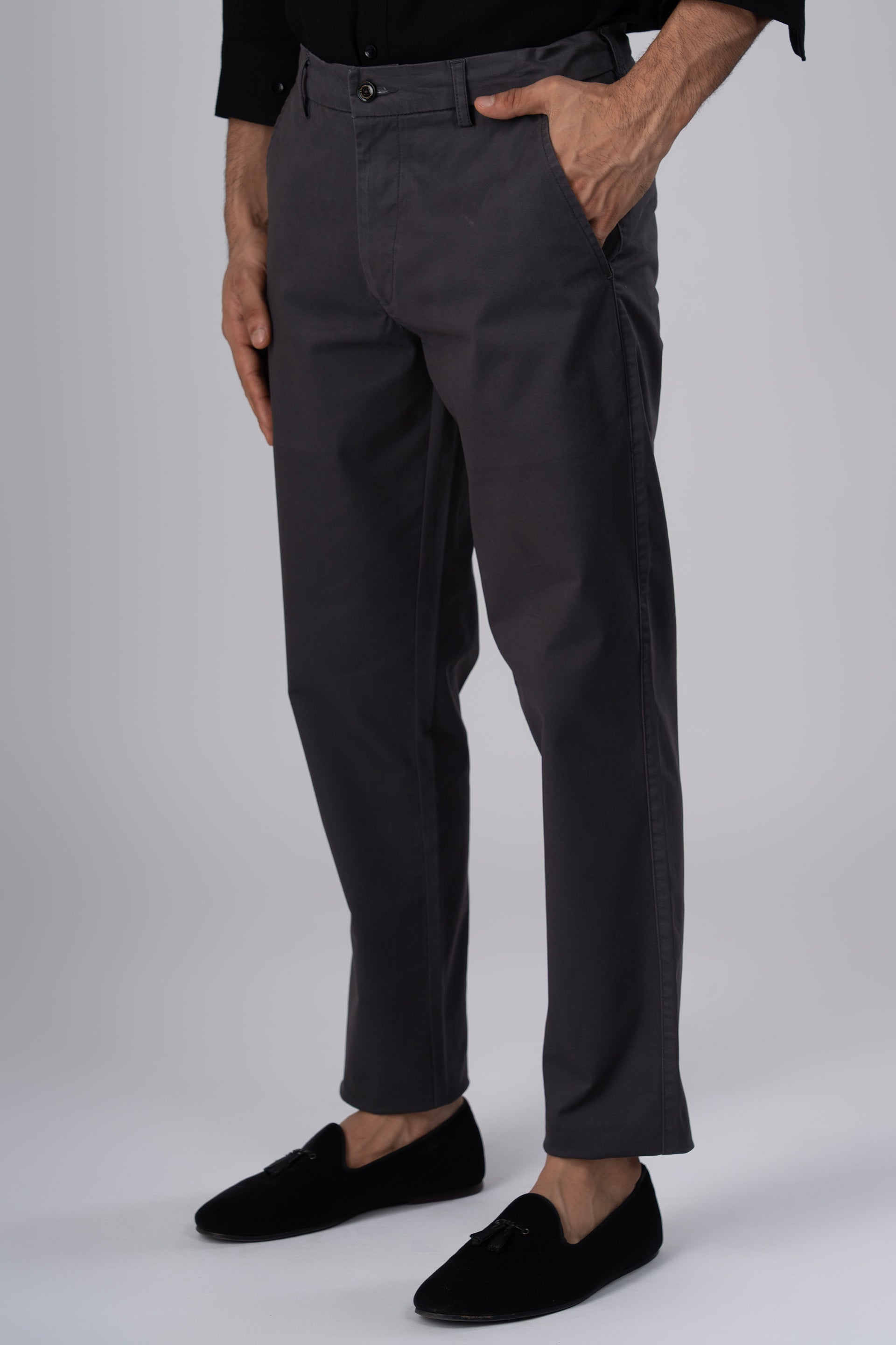 Premium Signature Tailored Chinos In Grey