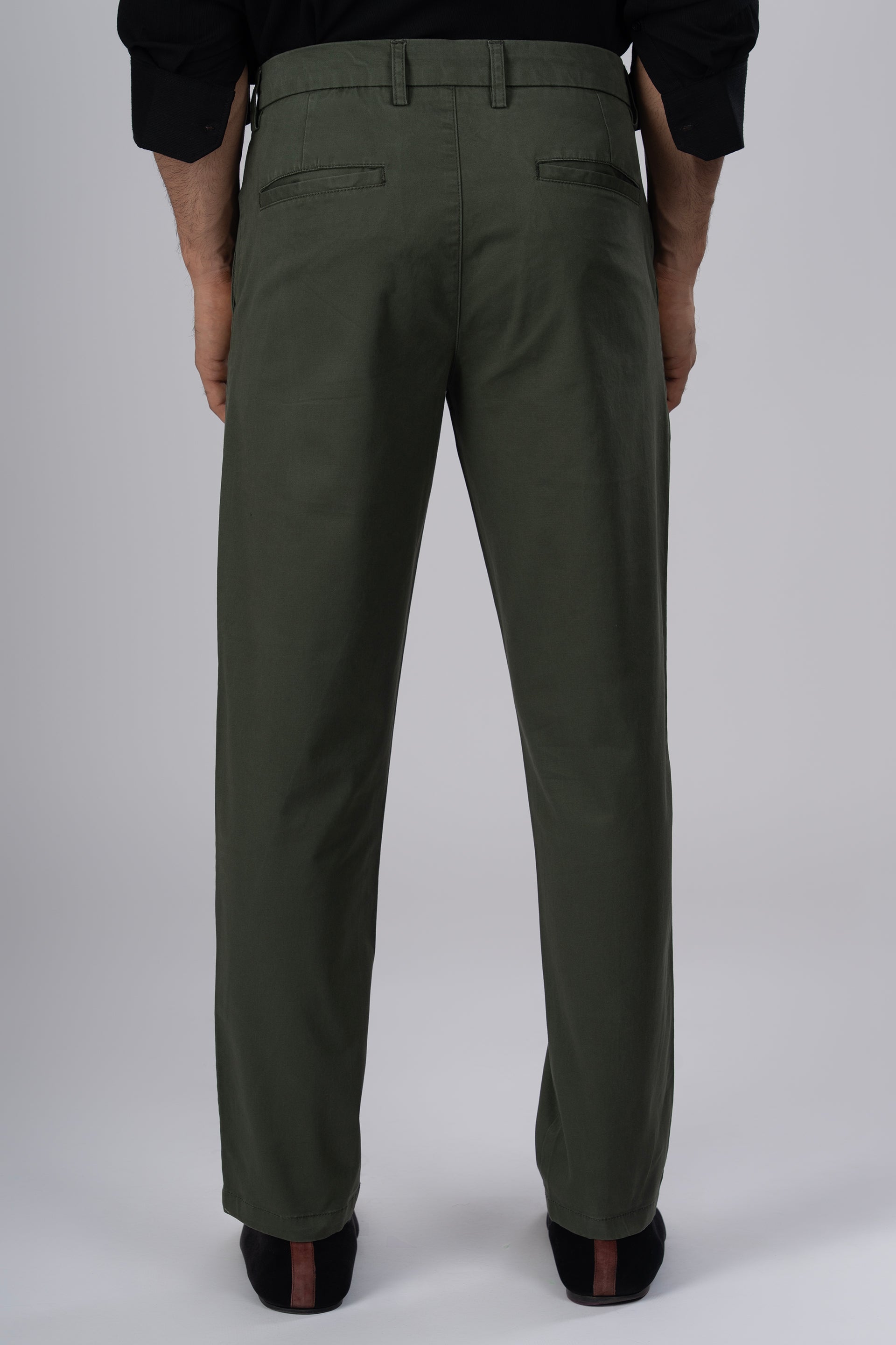 Premium Signature Tailored Chinos In Olive