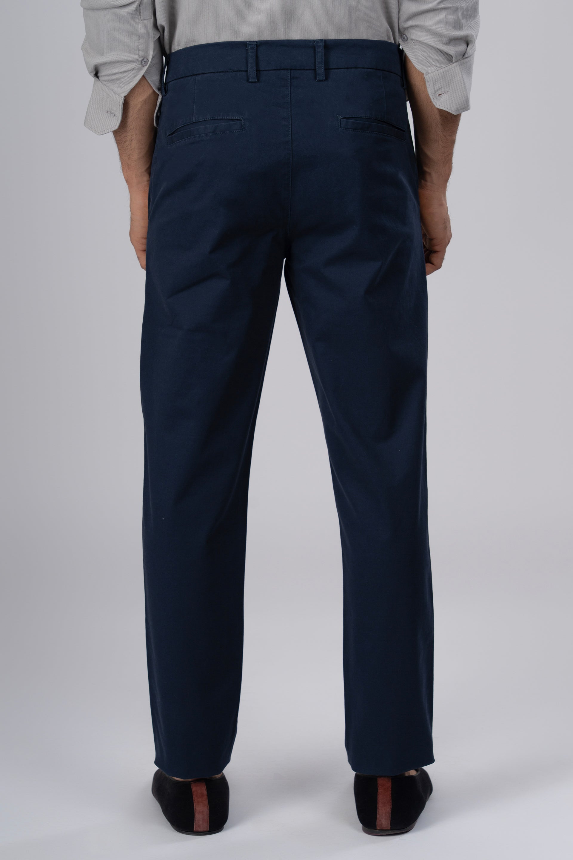 Premium Signature Tailored Chinos In Navy