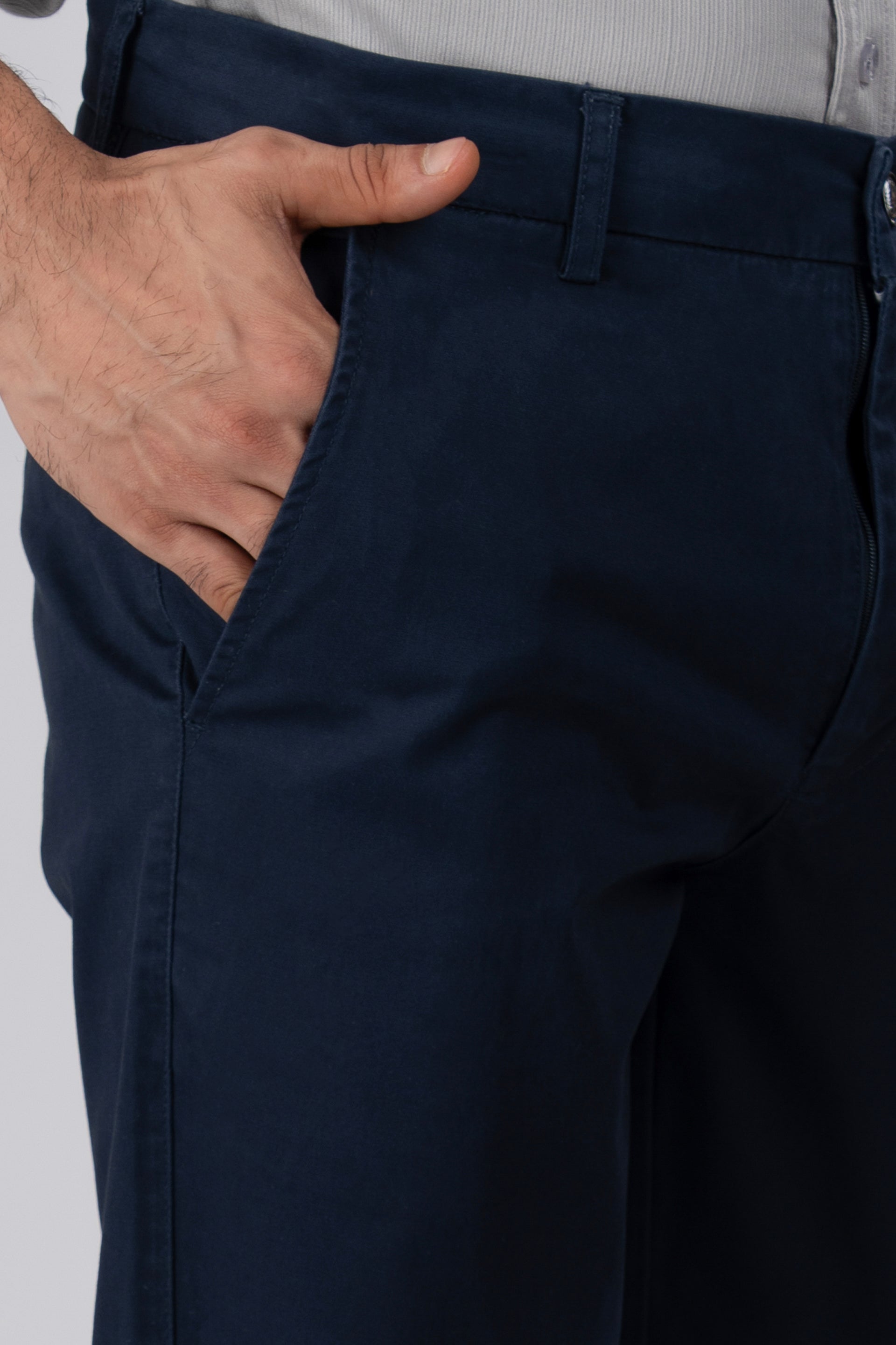 Premium Signature Tailored Chinos In Navy