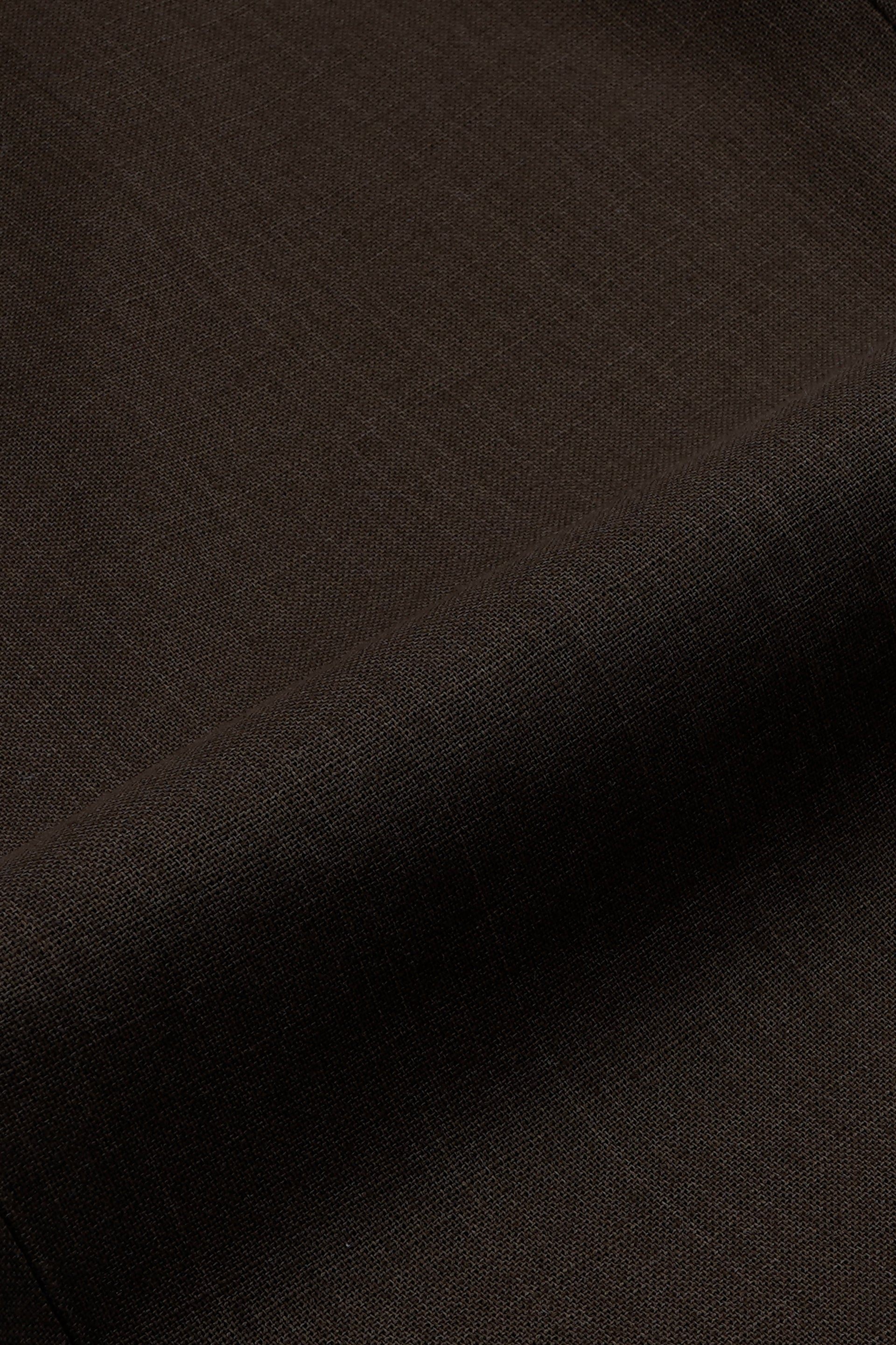 RAW SLUB RELAXED FLEXIWAIST PANTS IN BROWN