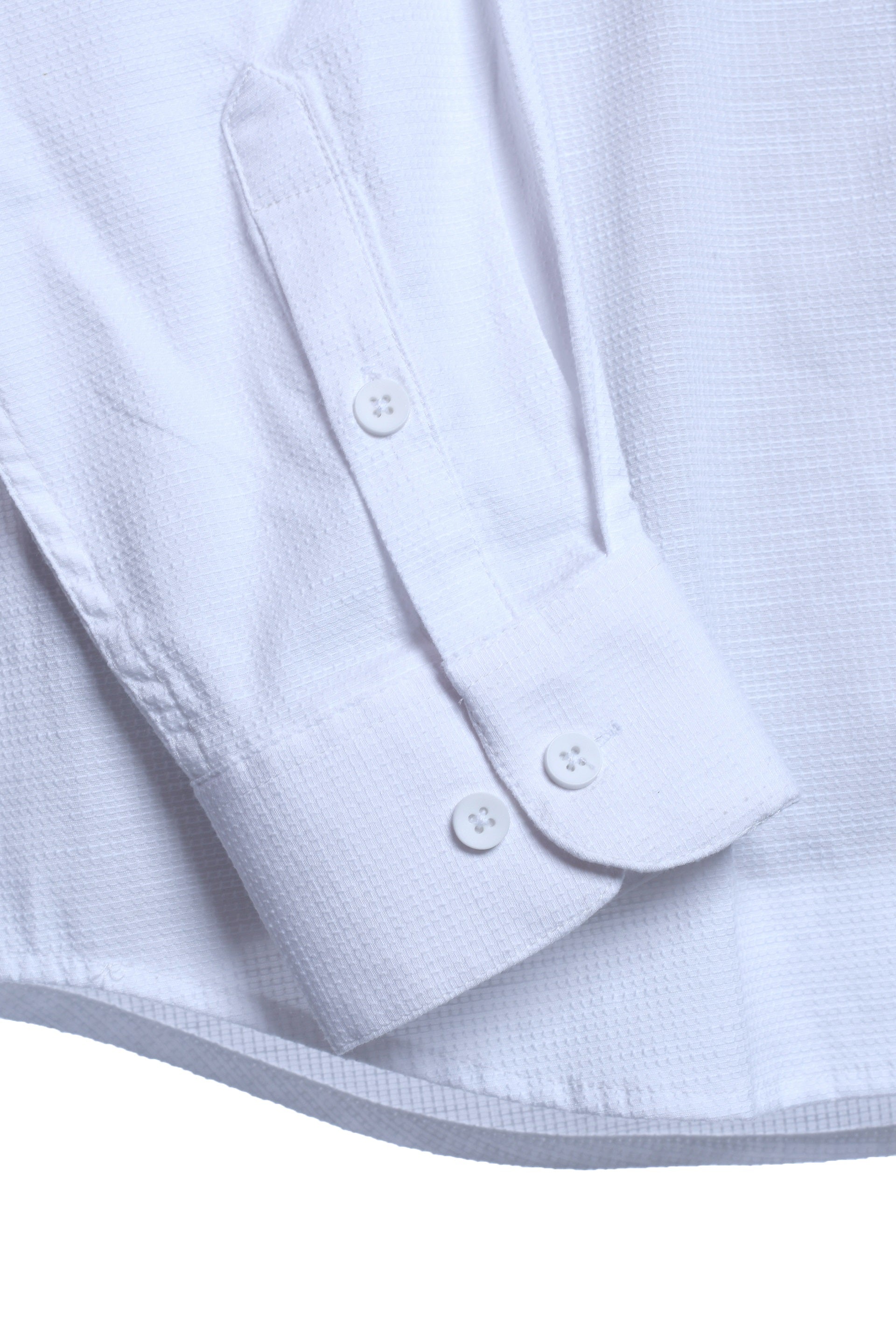 STRUCTURED MODAL MANDARIN SHIRT IN WHITE
