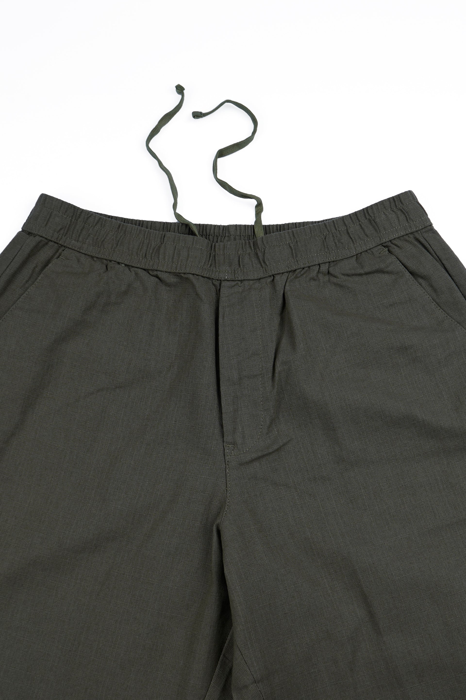 RAW SLUB RELAXED FLEXIWAIST PANTS IN GREEN