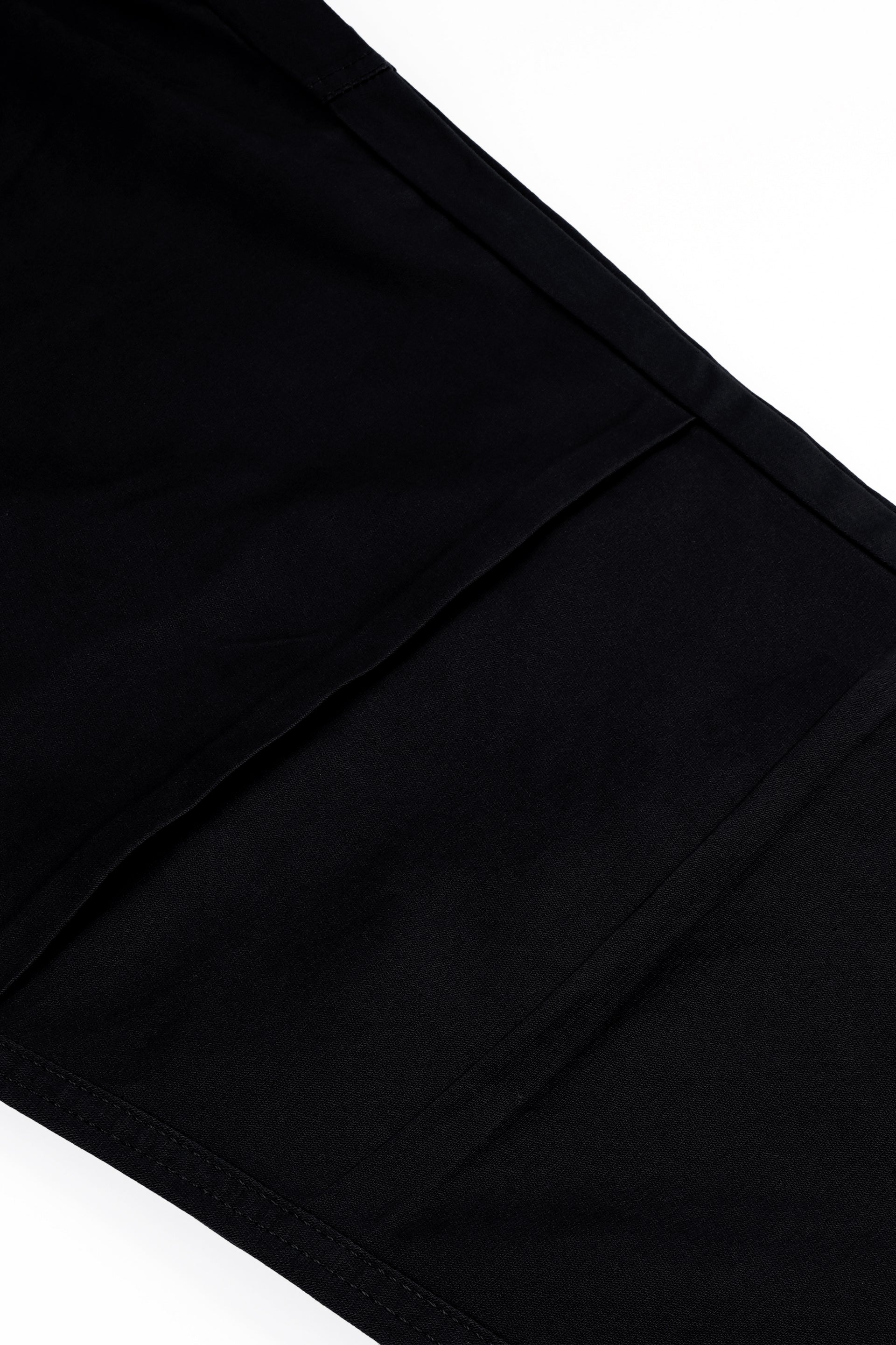 SOFT COTTON RELAXED FLEXIWAIST PANTS IN BLACK