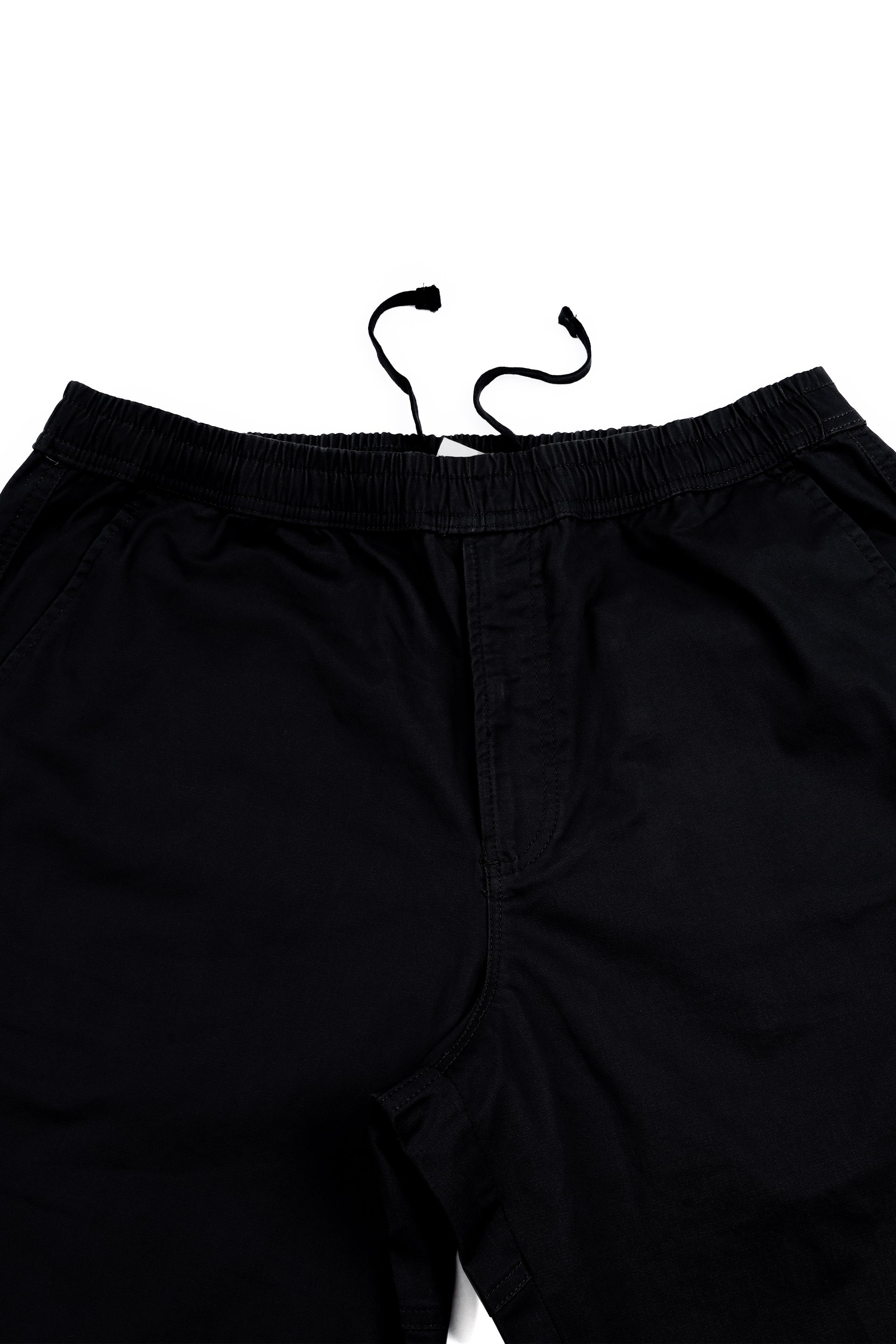 SOFT COTTON RELAXED FLEXIWAIST PANTS IN BLACK